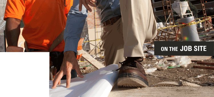 Florsheim work shoes on the job