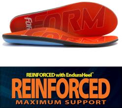 Aline Insoles — reinforced arch and heel plating for high-impact activities; heat-molding recommended for best fit.