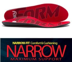 Aline Insoles — cushioned top layer and maximum arch support for narrow-fitting athletic and casual footwear.