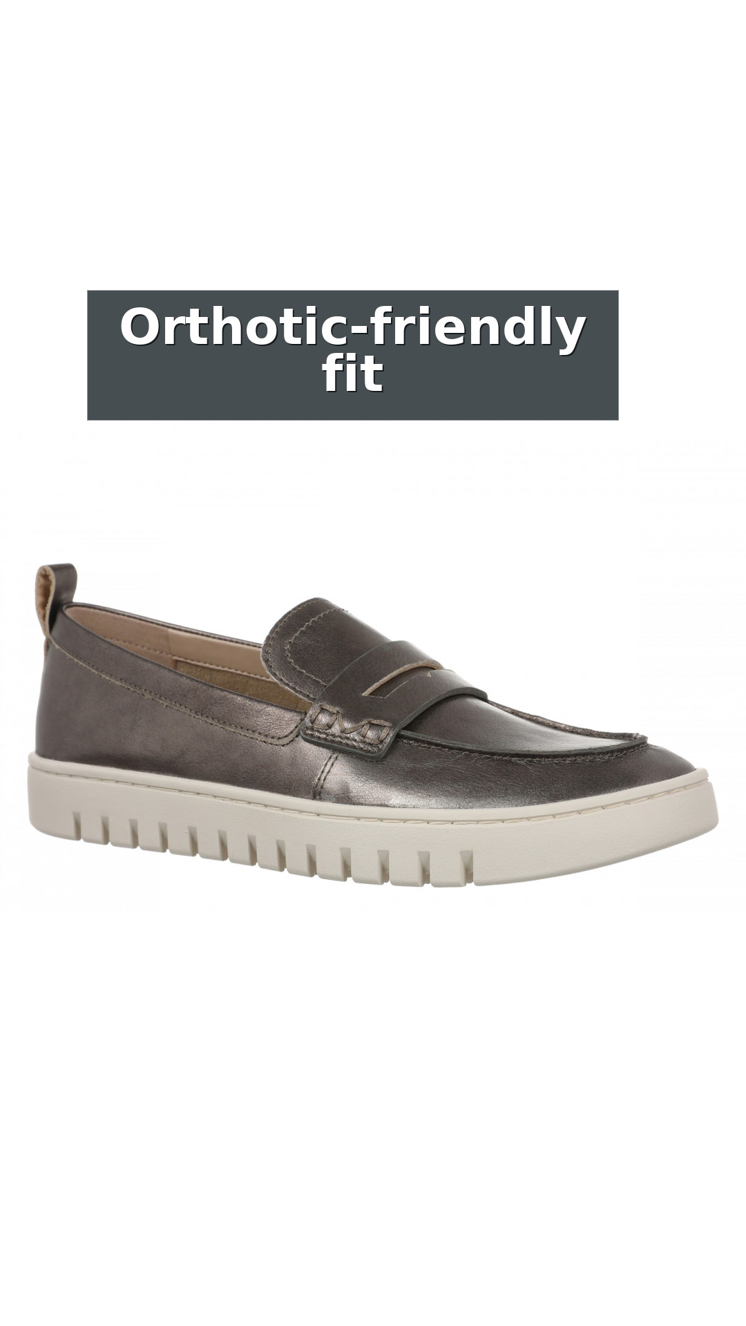 Vionic Uptown Women's Slip-On Loafer Moc Casual Shoes style detail 10: Orthotic-friendly fit