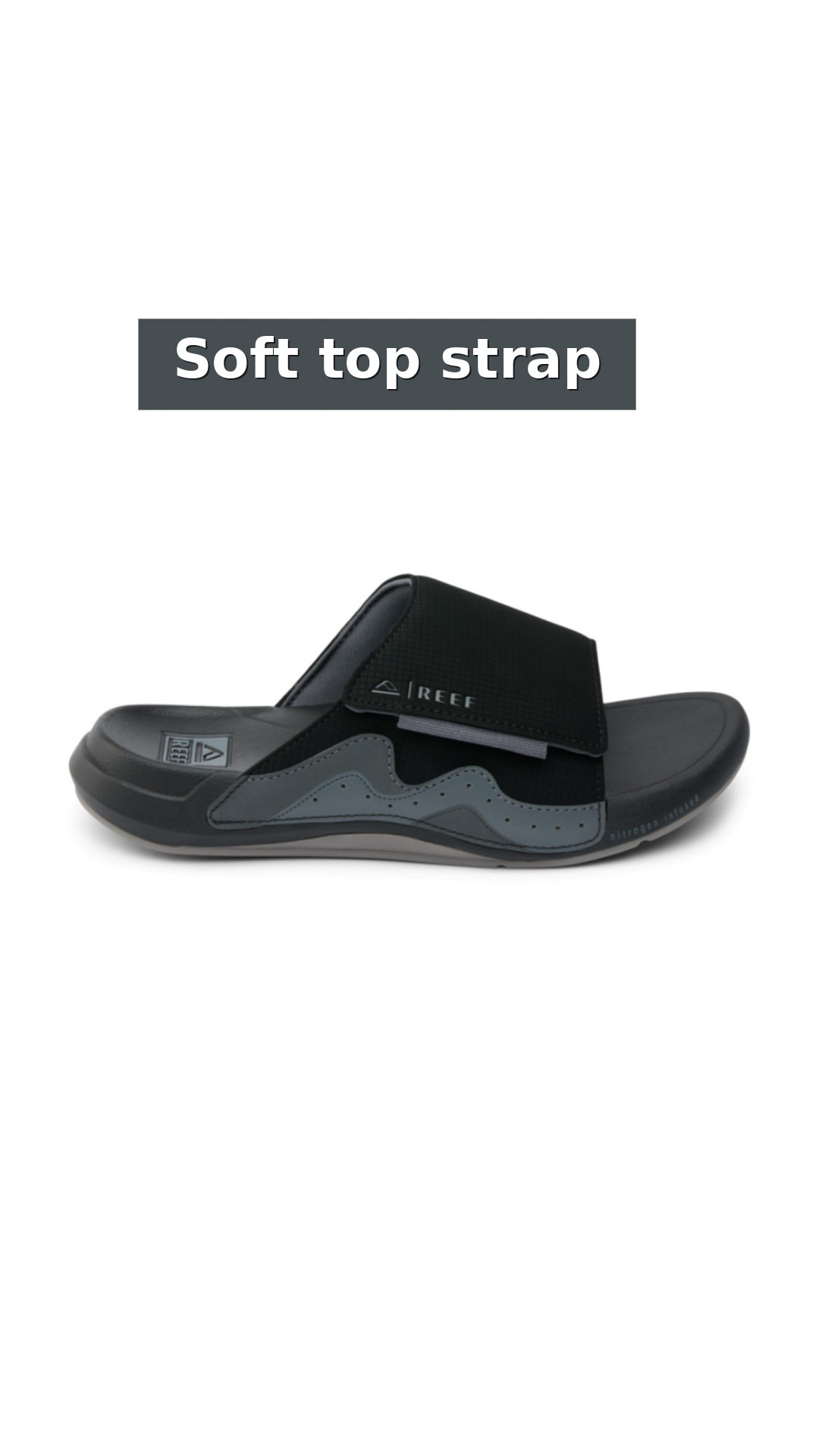 Reef Swell Cruiser Slide - Men's Comfort Sandals style detail 4: Soft top strap