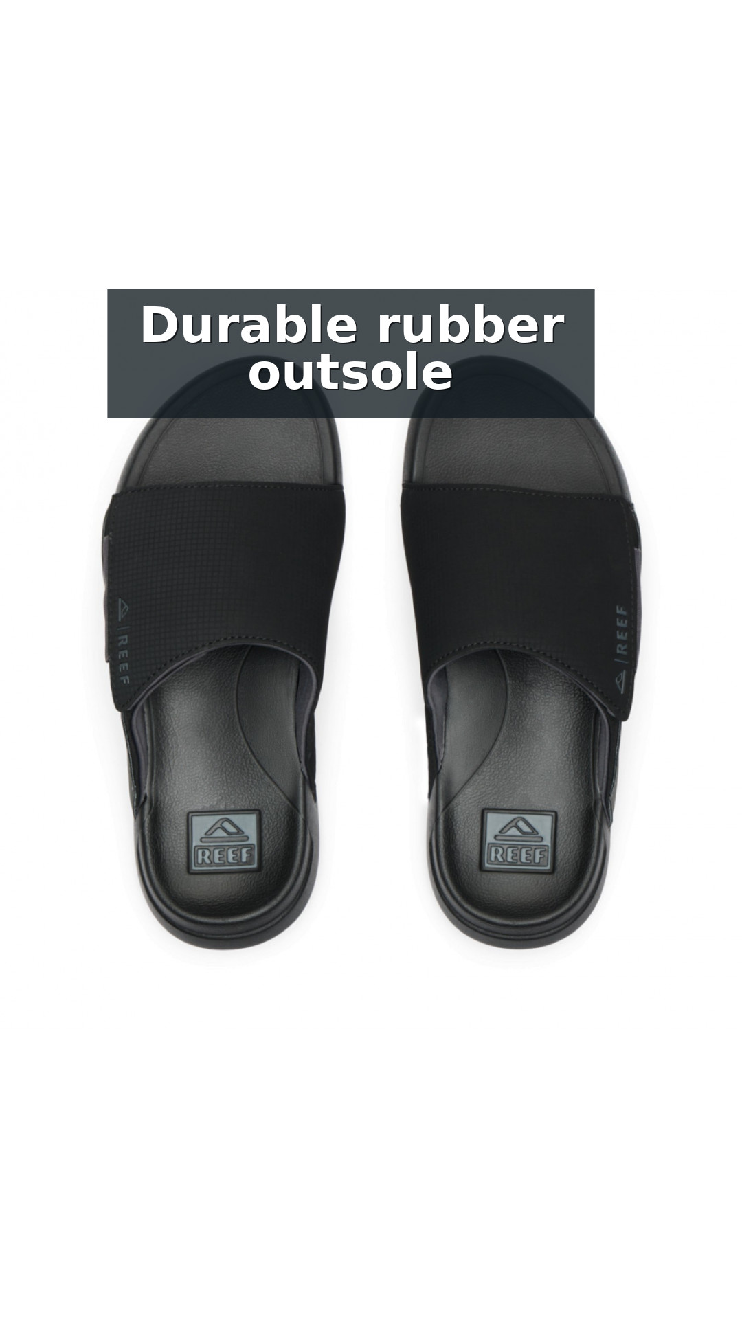 Reef Swell Cruiser Slide - Men's Comfort Sandals style detail 5: Durable rubber outsole