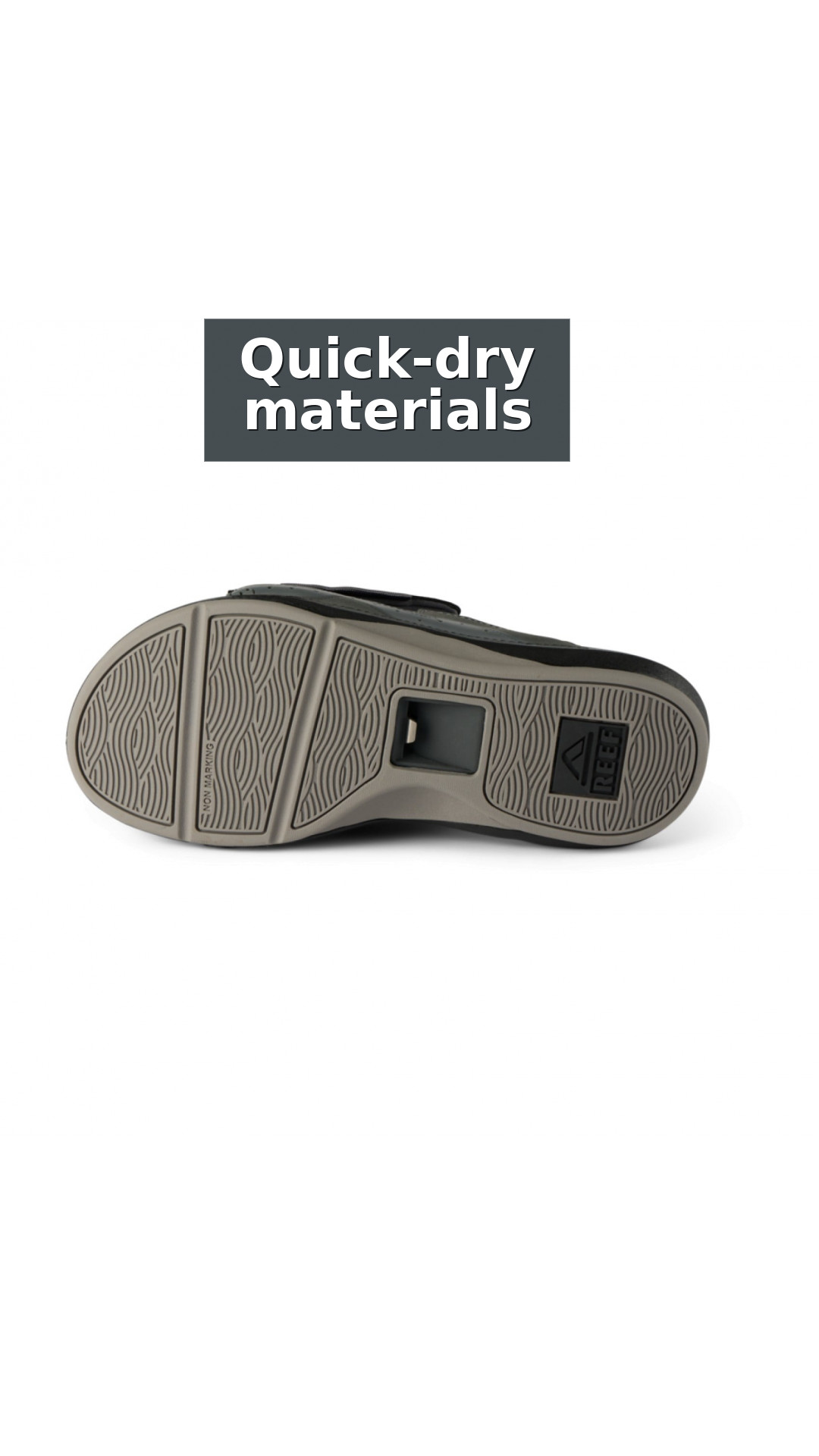 Reef Swell Cruiser Slide - Men's Comfort Sandals style detail 7: Quick-dry materials