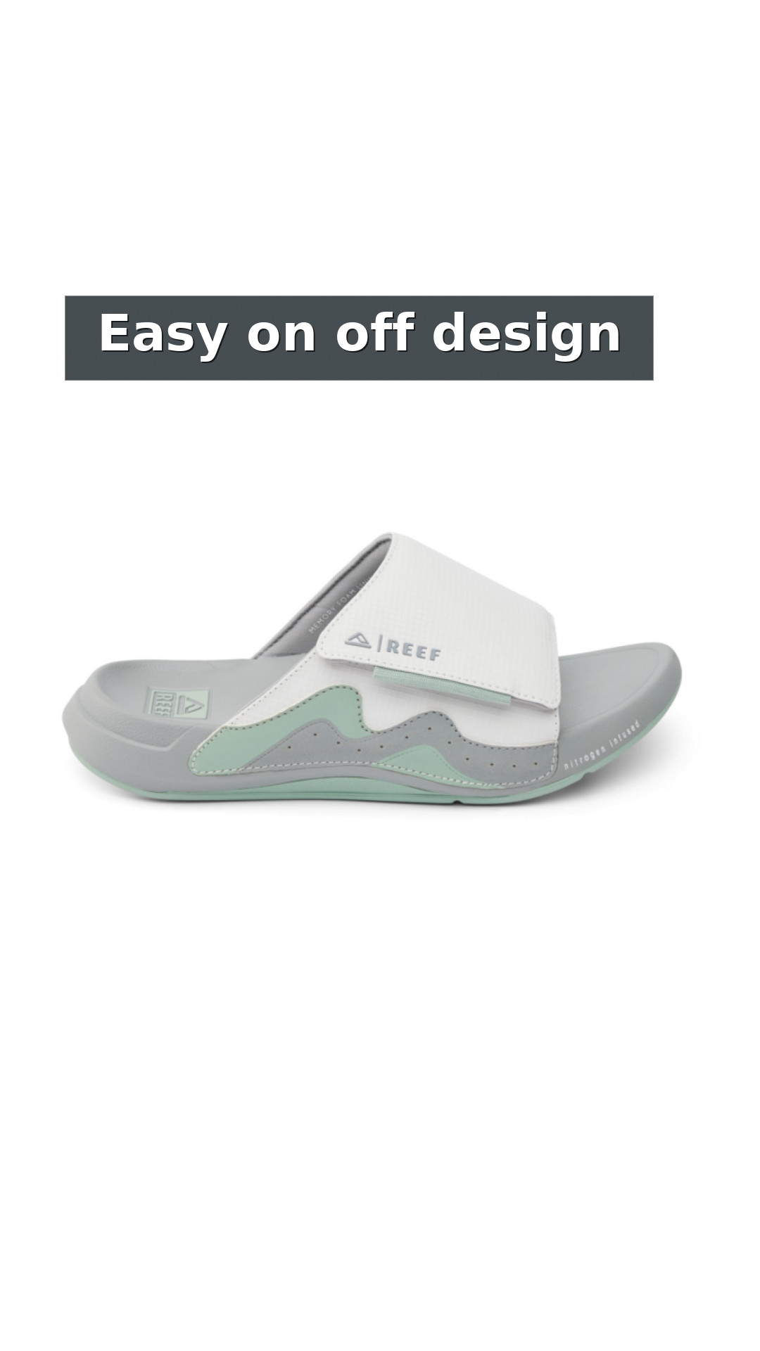 Reef Swell Cruiser Slide - Men's Comfort Sandals style detail 8: Easy on off design