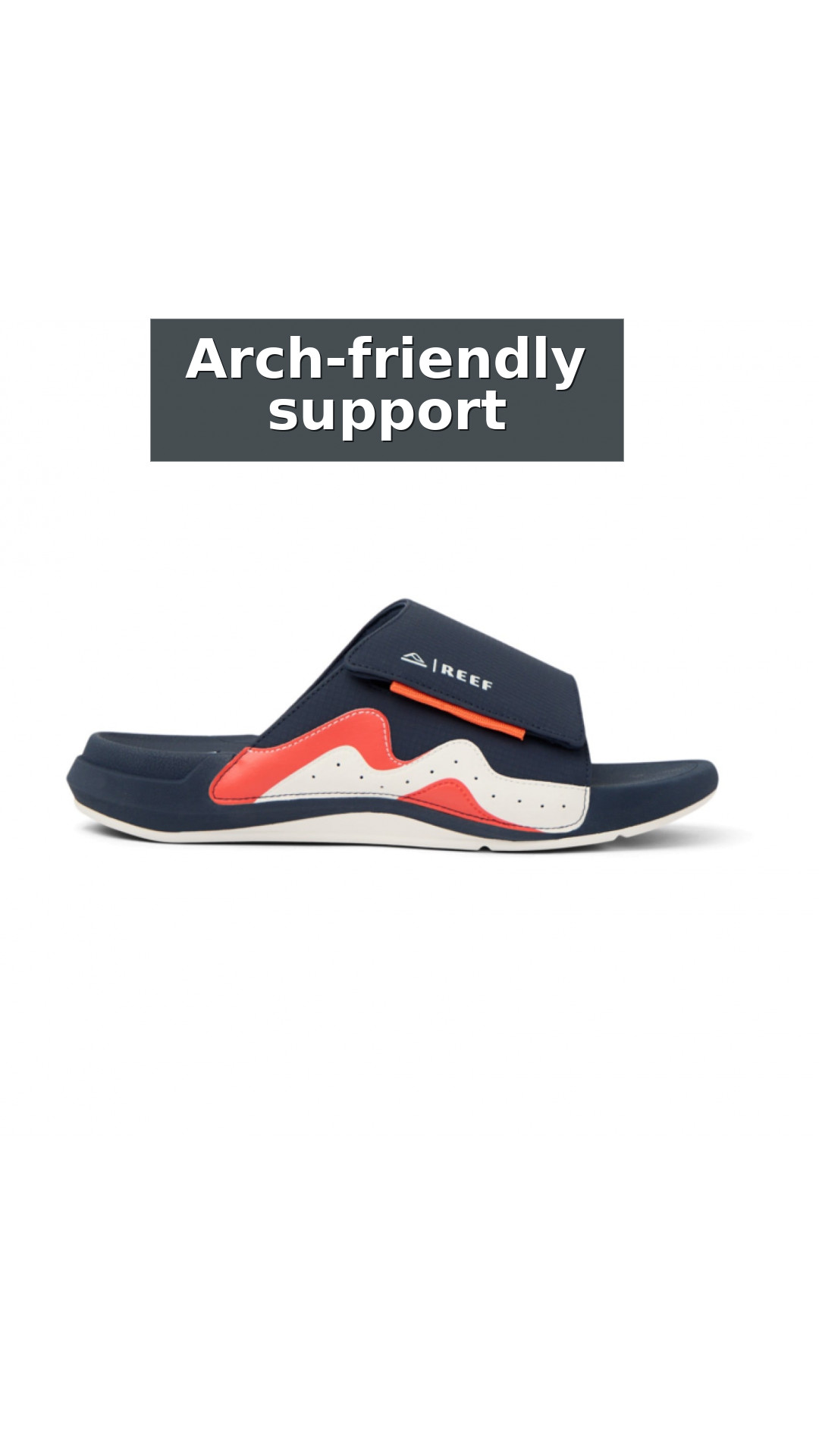 Reef Swell Cruiser Slide - Men's Comfort Sandals style detail 9: Arch-friendly support
