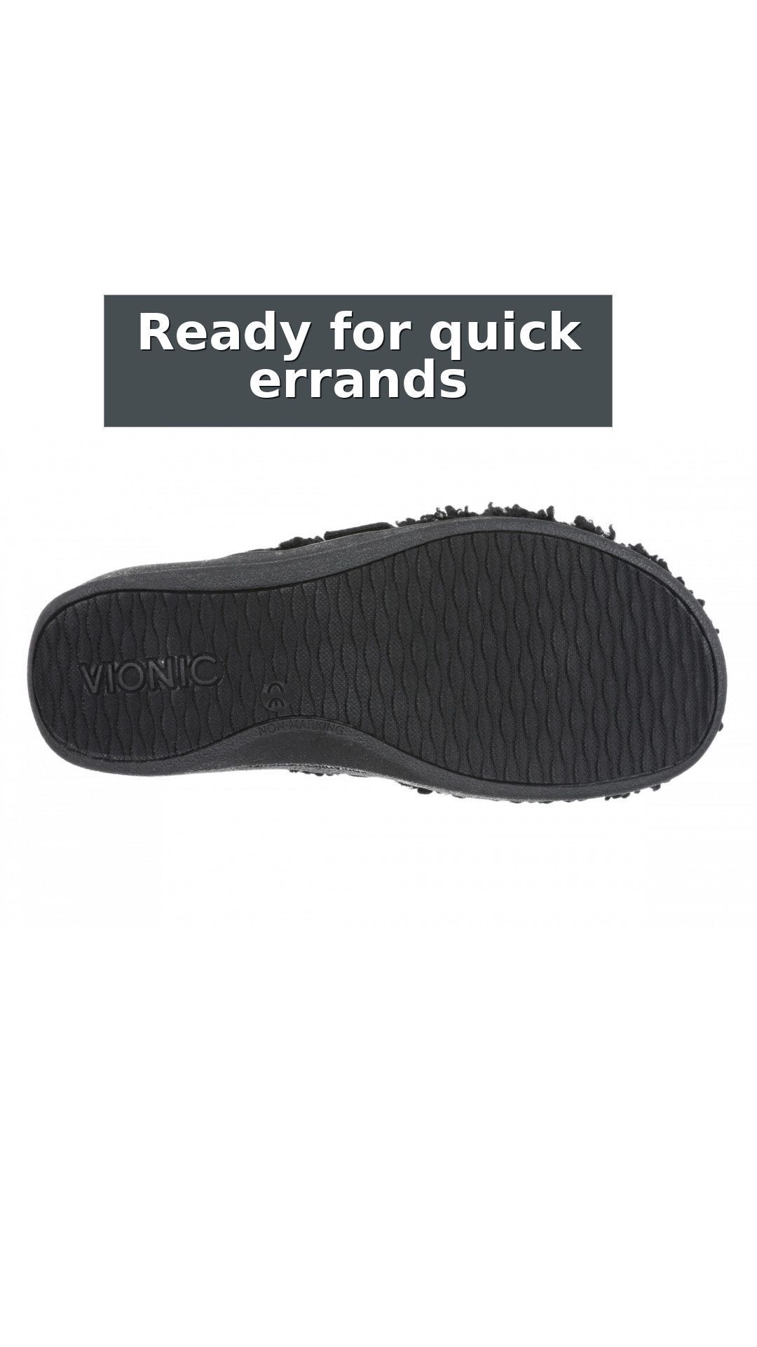 Vionic Izzy Women's Comfortable Orthotic Arch Support Mule Slipper style detail 10: Ready for quick errands