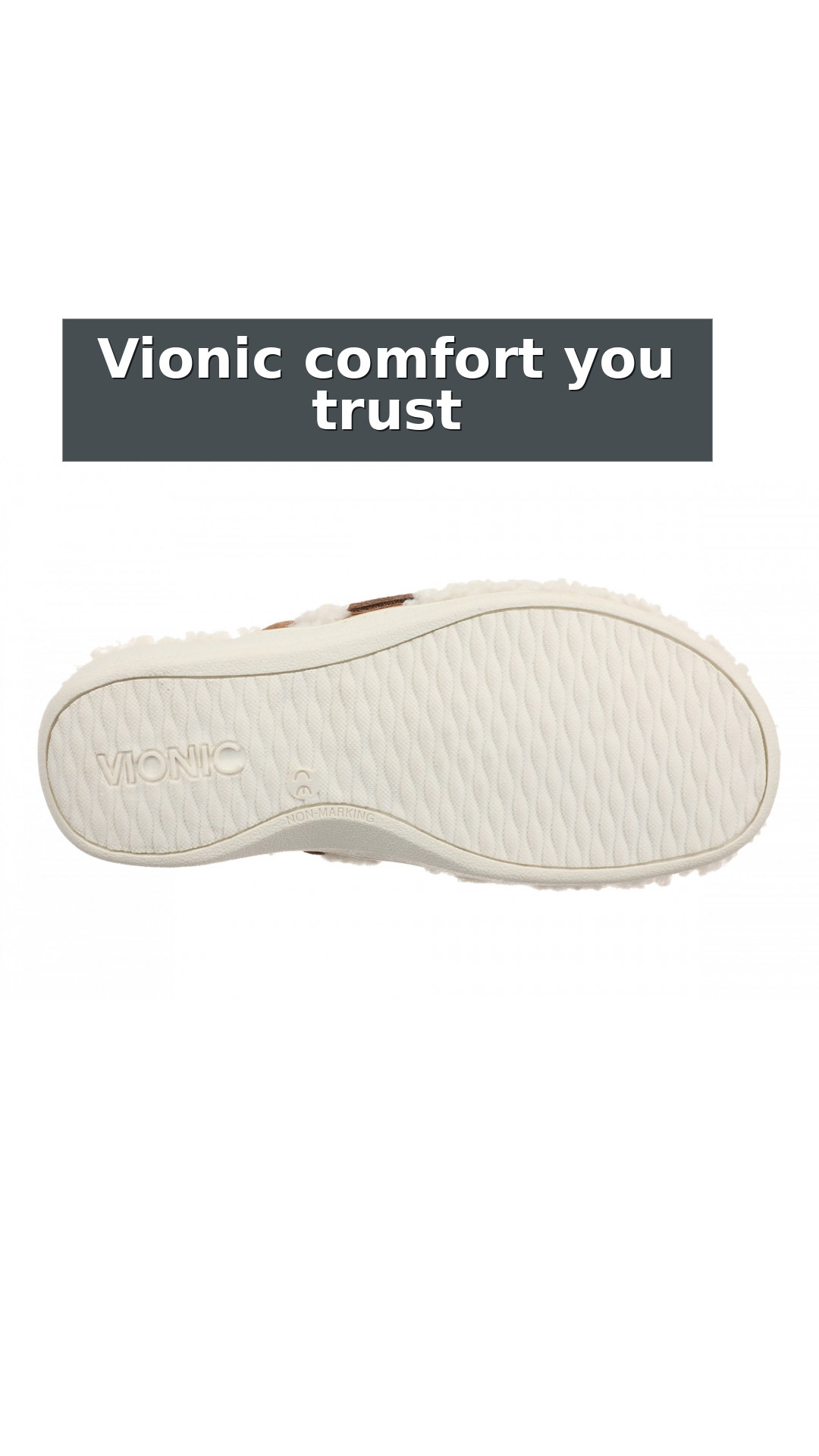 Vionic Izzy Women's Comfortable Orthotic Arch Support Mule Slipper style detail 11: Vionic comfort you trust
