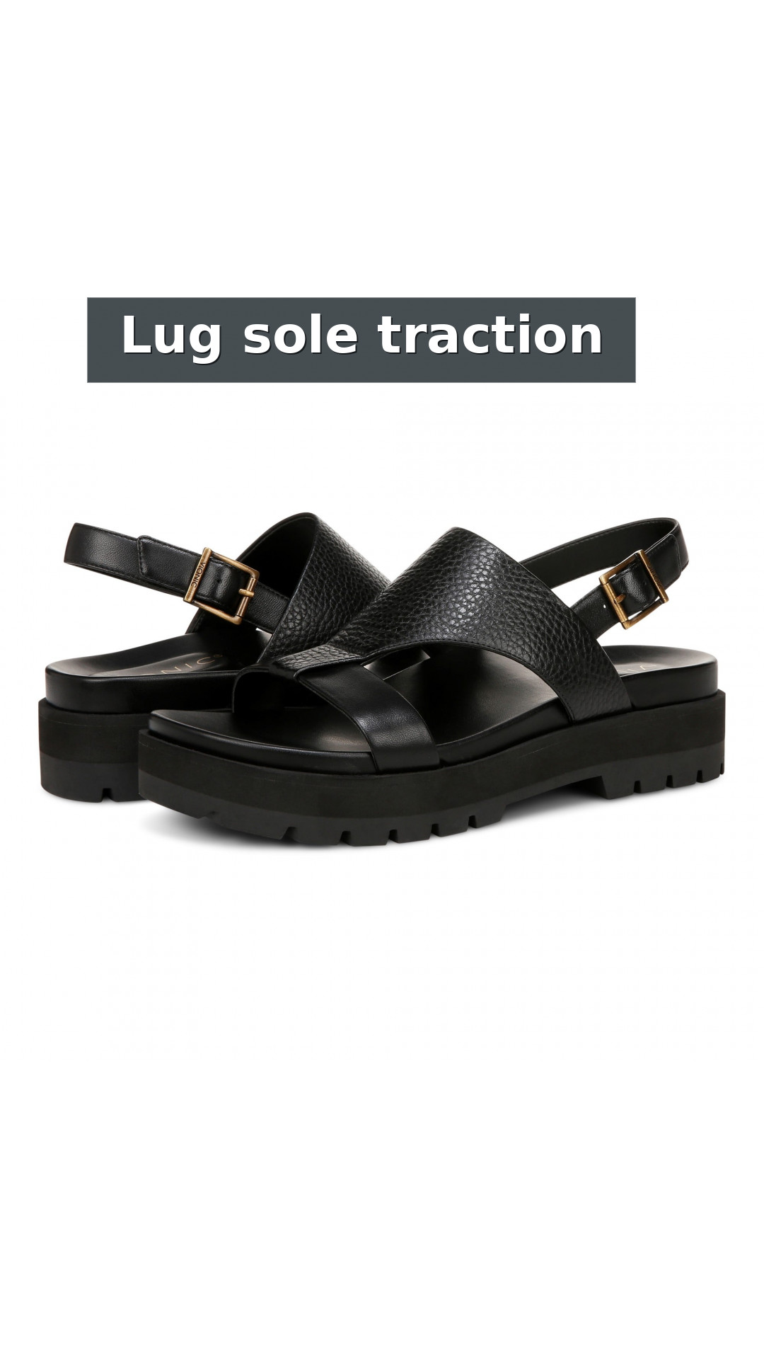 Vionic Alondra Lug Women's T-Strap Comfort Sandal style detail 4: Lug sole traction