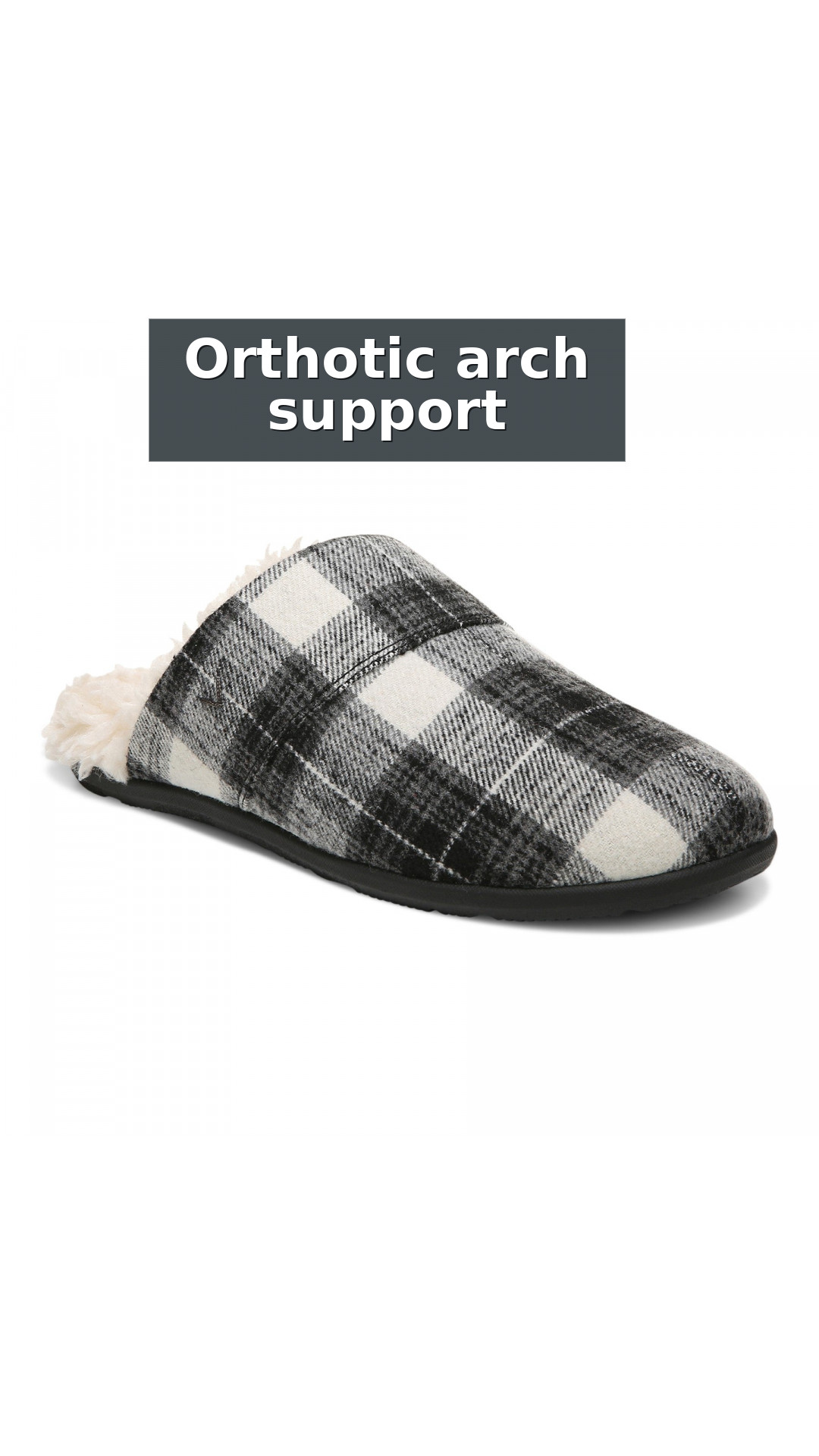 Vionic Alfons Men's Orthotic Comfort Slipper style detail 2: Orthotic arch support