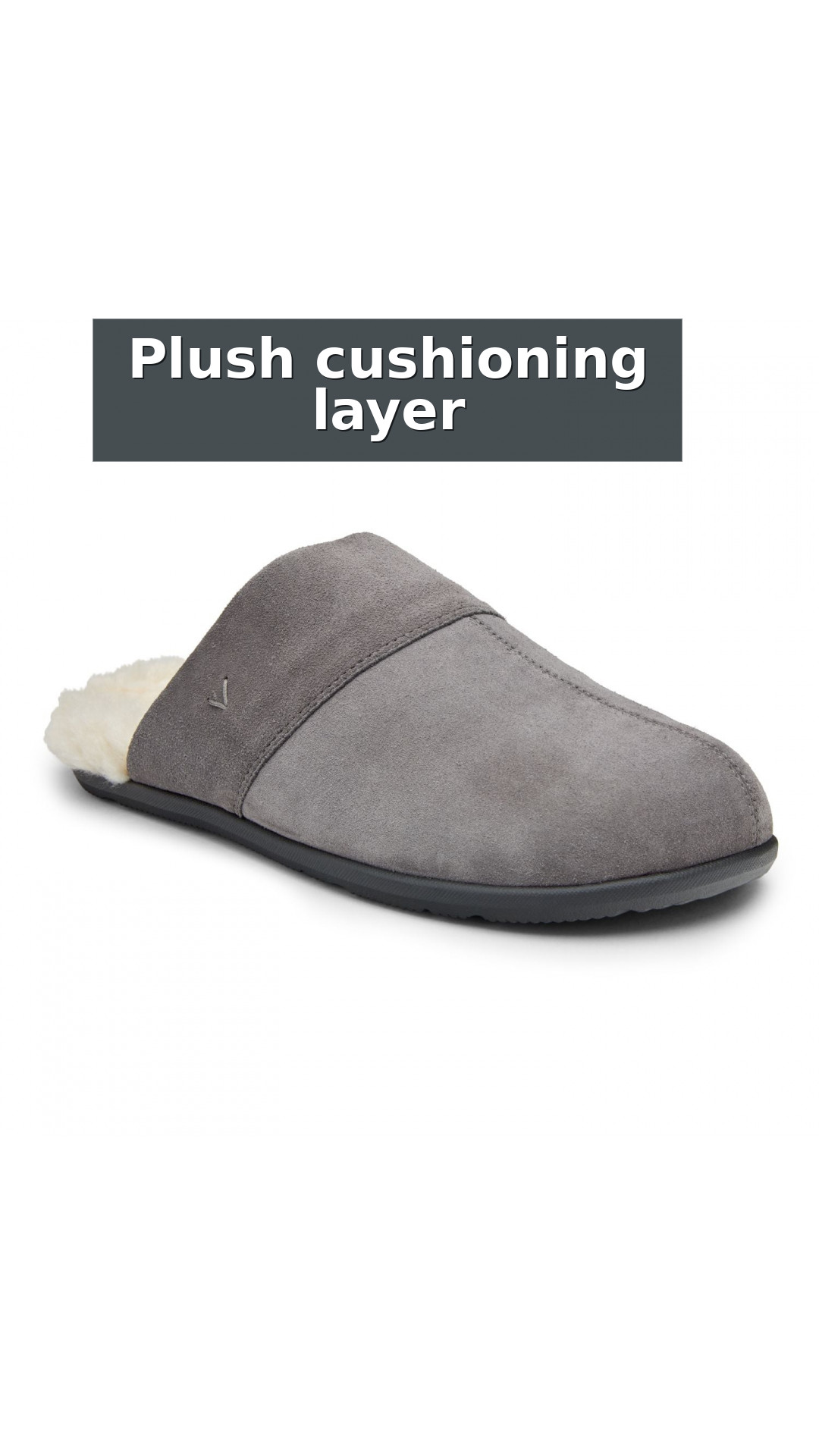 Vionic Alfons Men's Orthotic Comfort Slipper style detail 4: Plush cushioning layer