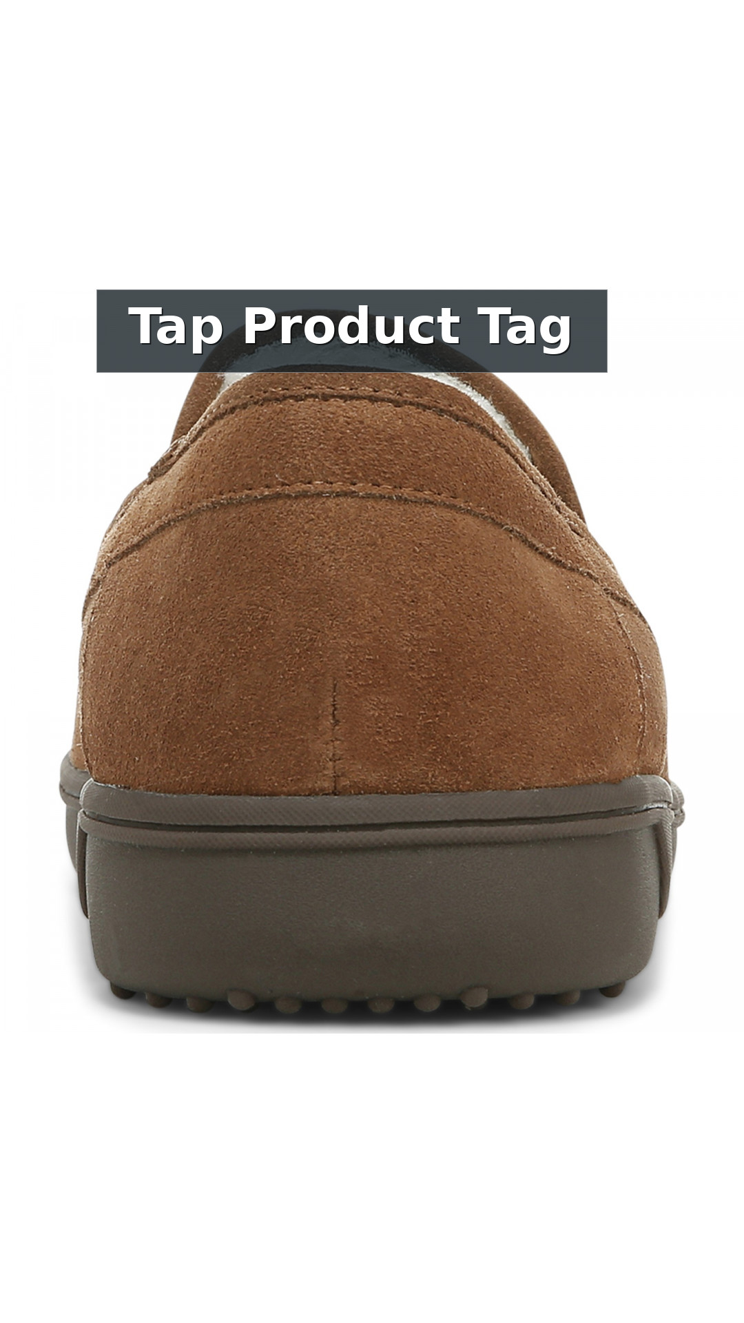 Vionic Gustavo Men's Orthotic Slipper with Removable Insoles style detail 12: Tap Product Tag