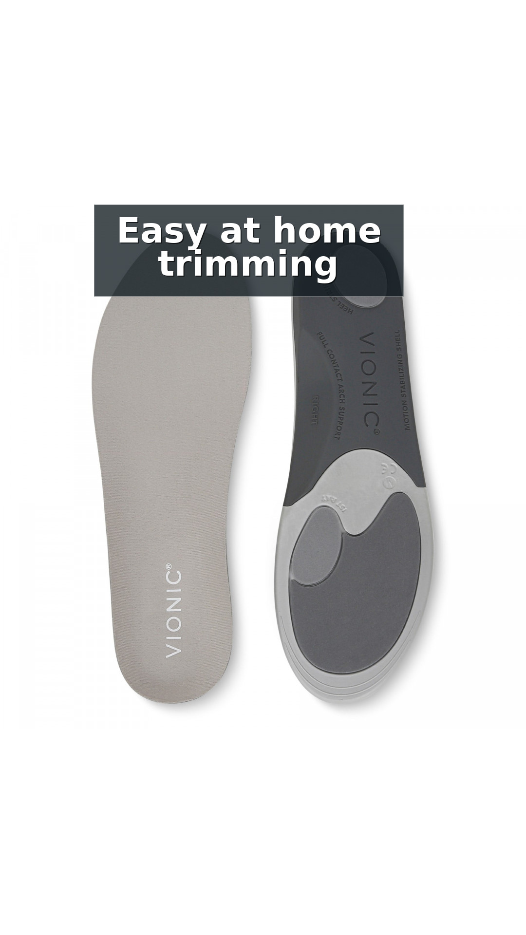 Vionic Active Orthotic Insoles - Trim-to-Fit Unisex Support style detail 3: Easy at home trimming