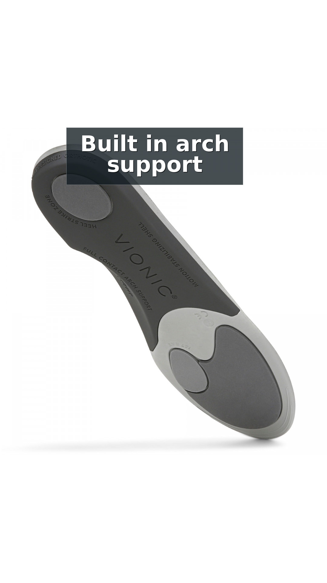 Vionic Active Orthotic Insoles - Trim-to-Fit Unisex Support style detail 4: Built in arch support