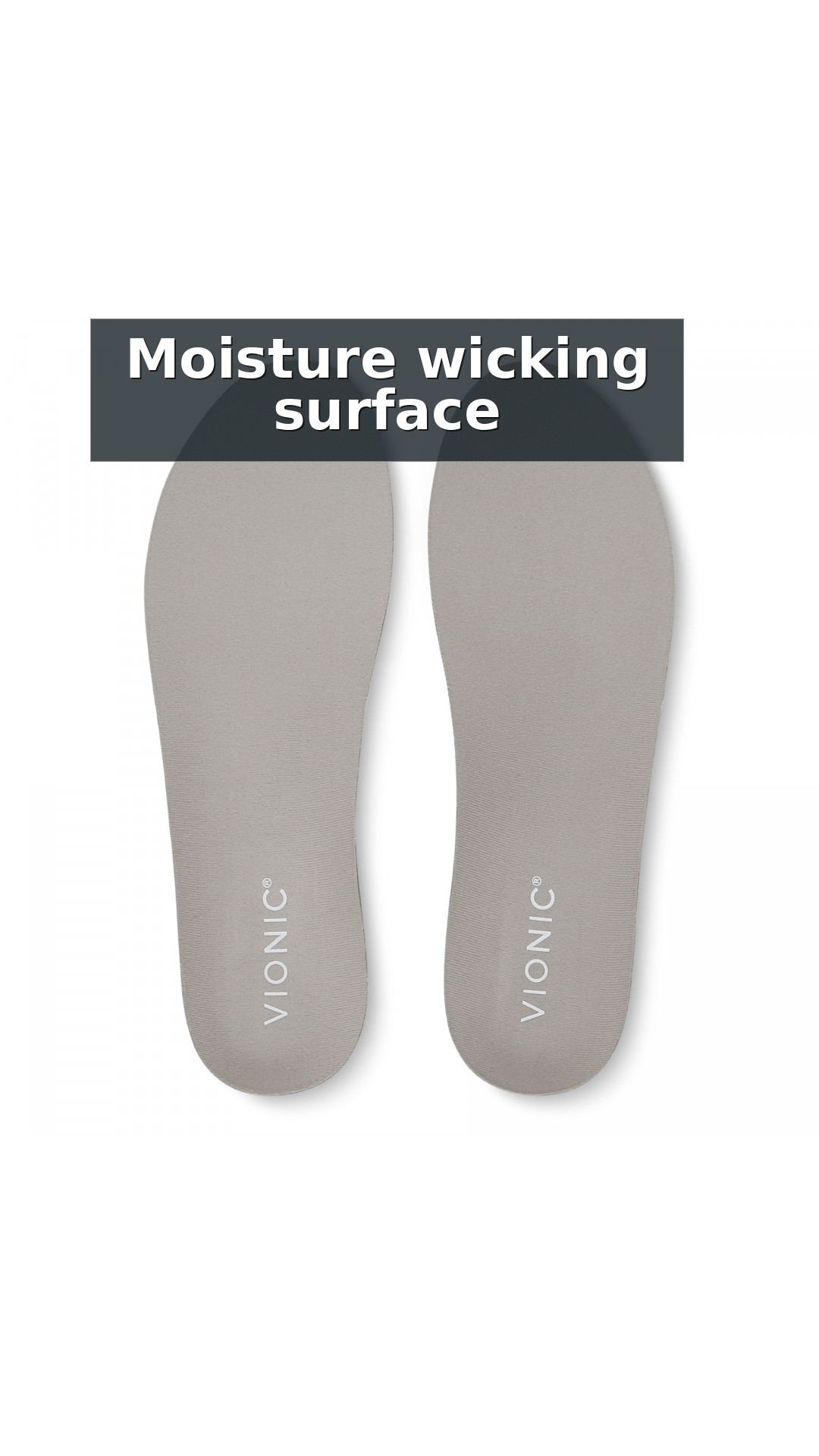 Vionic Active Orthotic Insoles - Trim-to-Fit Unisex Support style detail 8: Moisture wicking surface