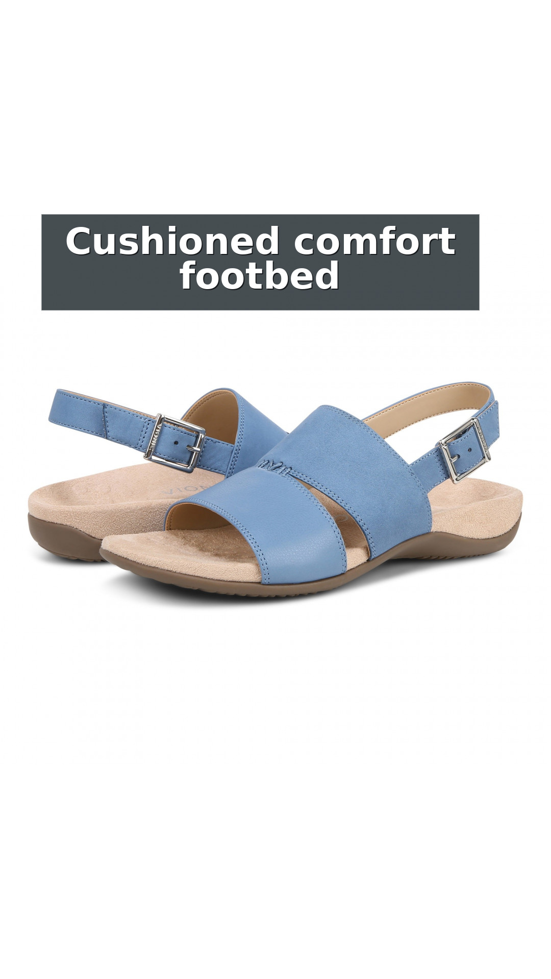 Vionic Morro Women's Slingback Comfort Orthotic Sandal style detail 3: Cushioned comfort footbed