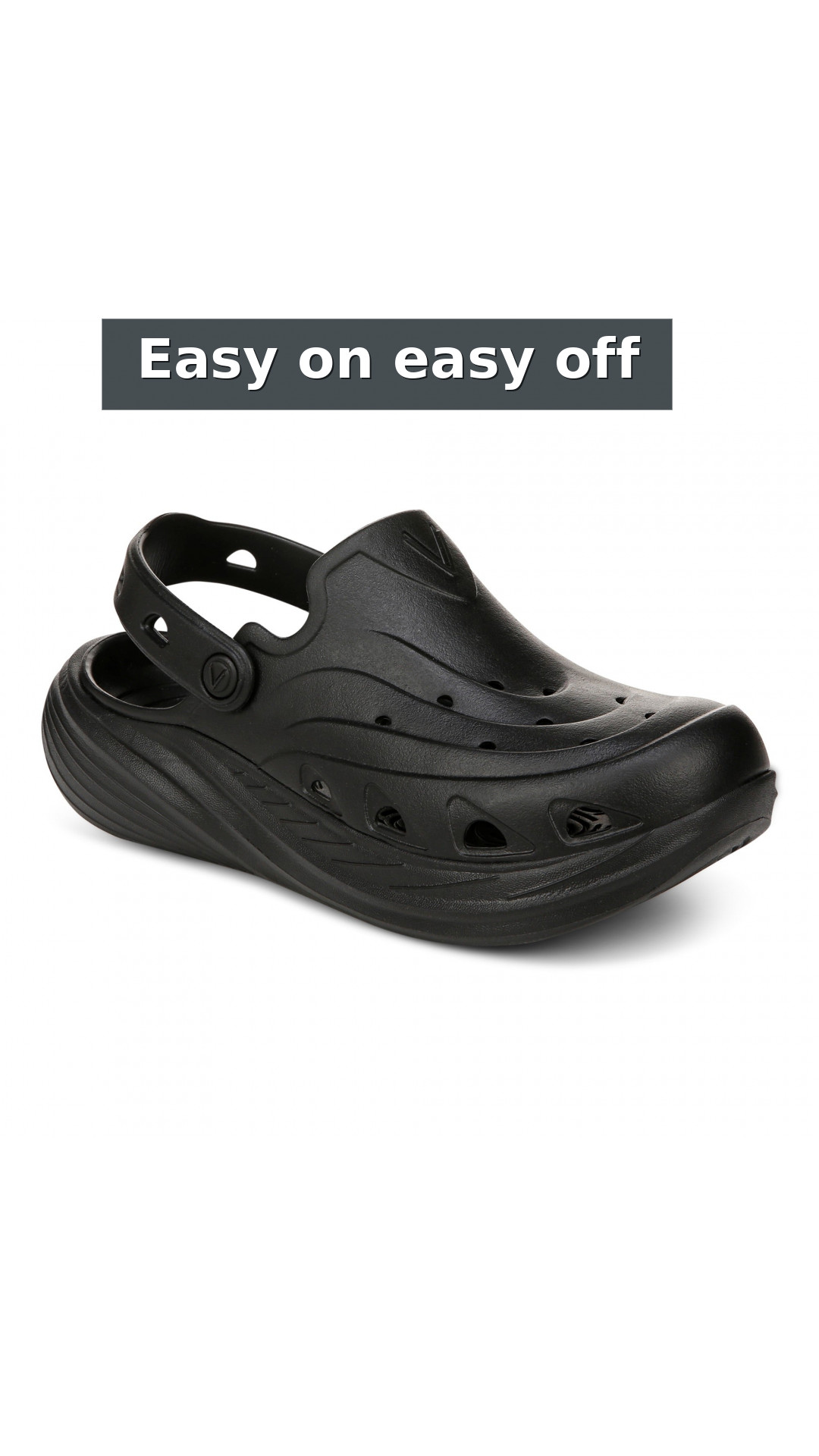 Vionic Wave RX Unisex Slip-on Supportive Cushioned Comfort Clog style detail 2: Easy on easy off