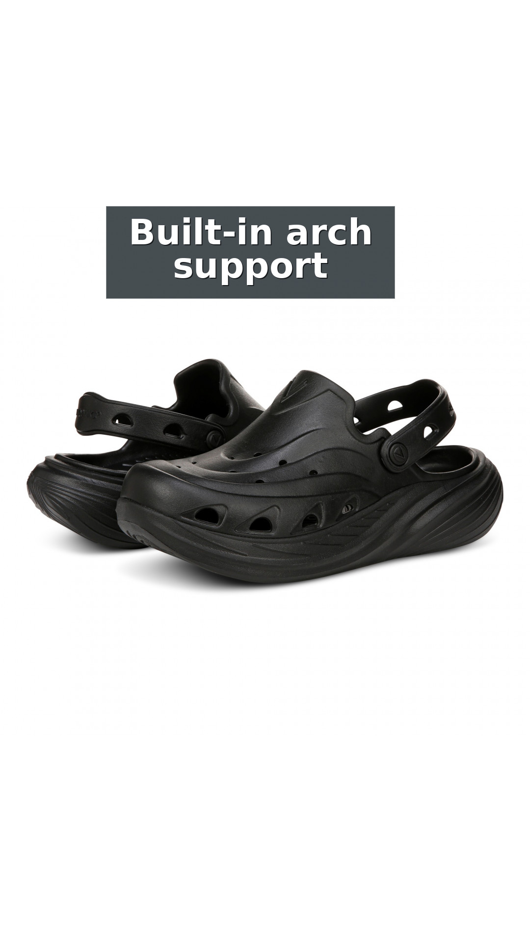 Vionic Wave RX Unisex Slip-on Supportive Cushioned Comfort Clog style detail 4: Built-in arch support