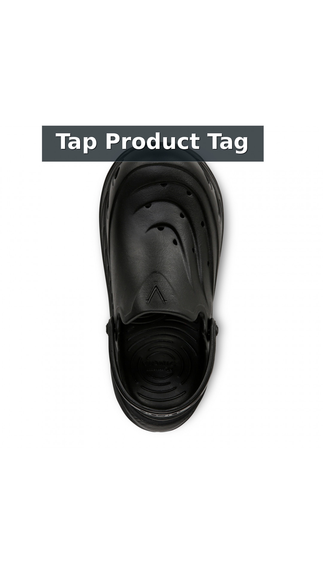 Vionic Wave RX Unisex Slip-on Supportive Cushioned Comfort Clog style detail 12: Tap Product Tag