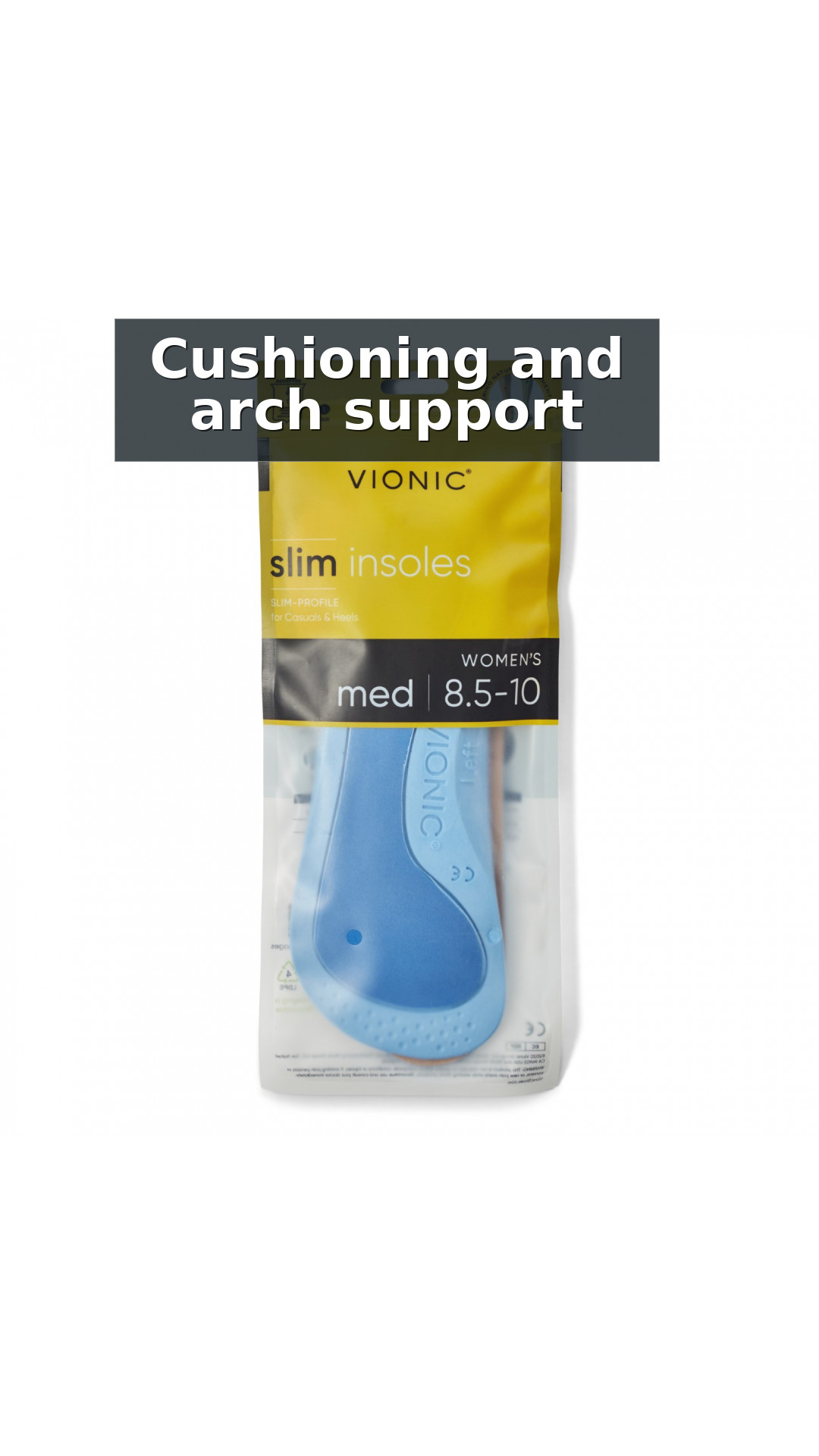Vionic Slim Fit Women's Dress Shoe/Heels Insoles style detail 3: Cushioning and arch support