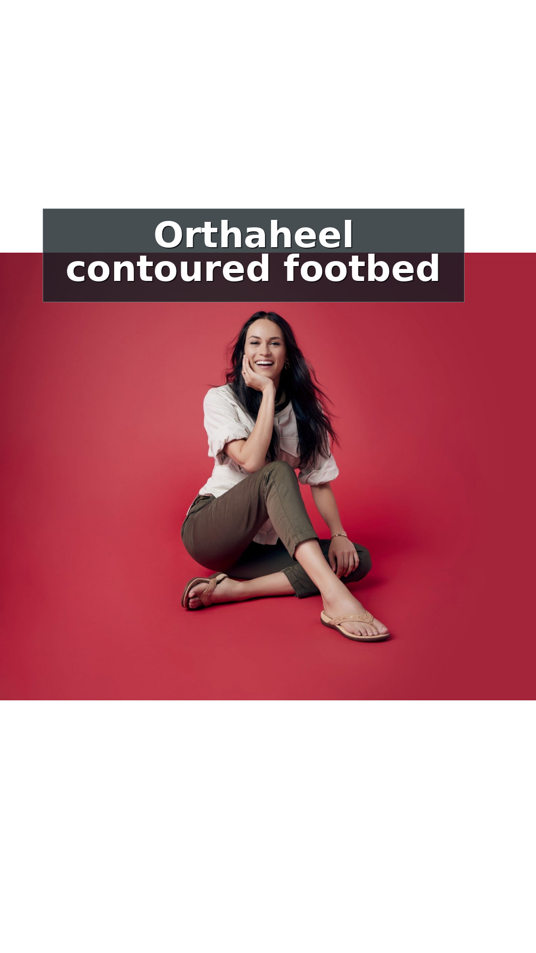 Vionic Tide II - Women's Leather Orthotic Sandals - Orthaheel style detail 3: Orthaheel contoured footbed