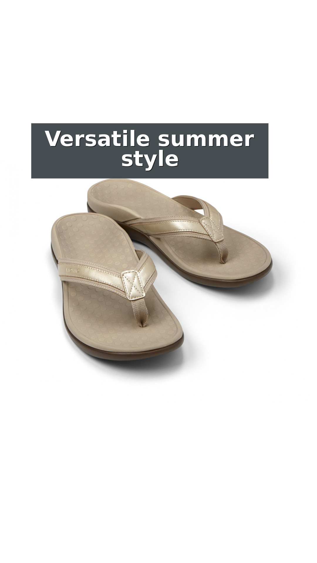 Vionic Tide II - Women's Leather Orthotic Sandals - Orthaheel style detail 10: Versatile summer style