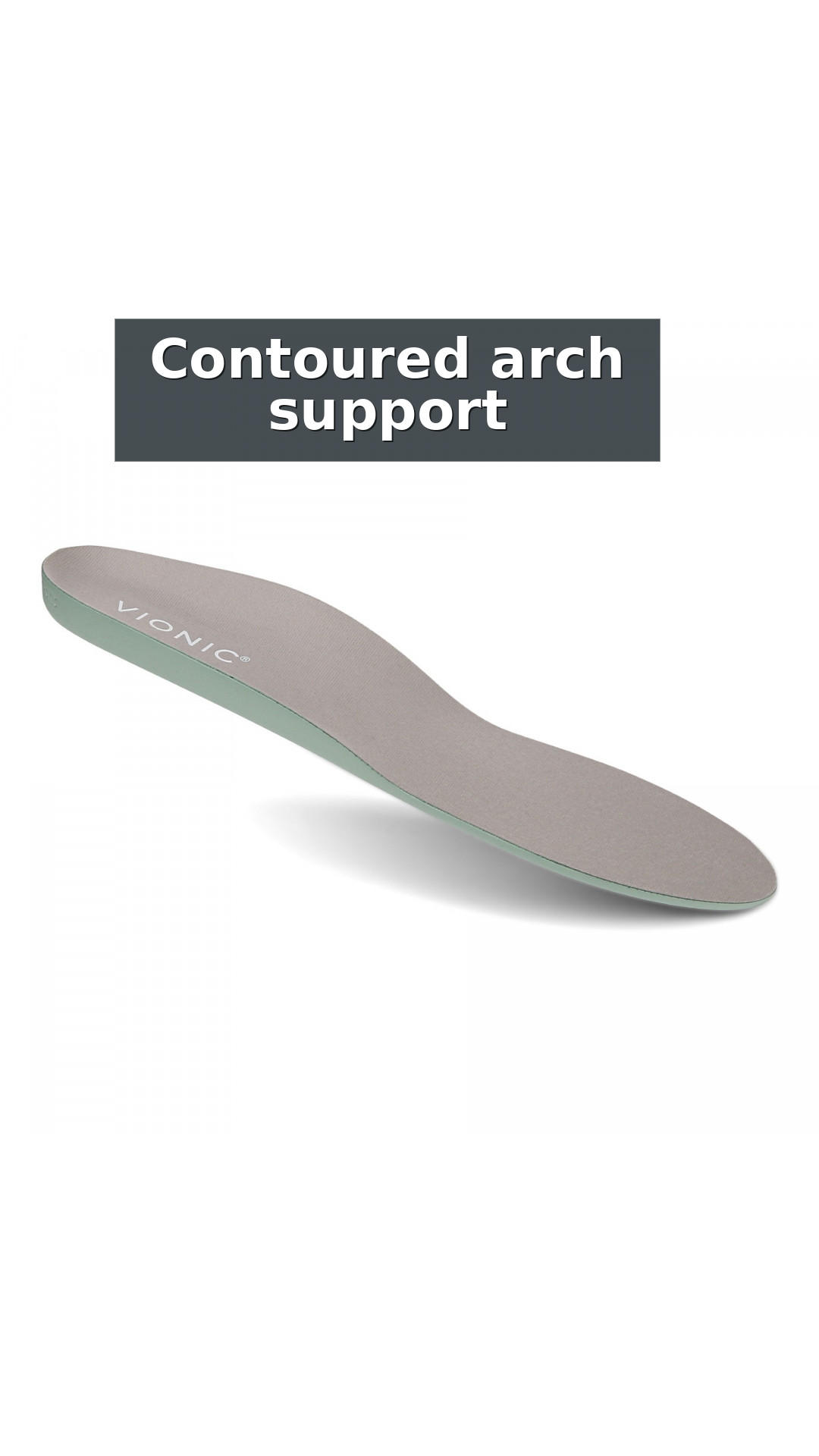 Vionic Relief Full-Length Orthotic Insoles - Unisex Comfort for Everyday style detail 2: Contoured arch support