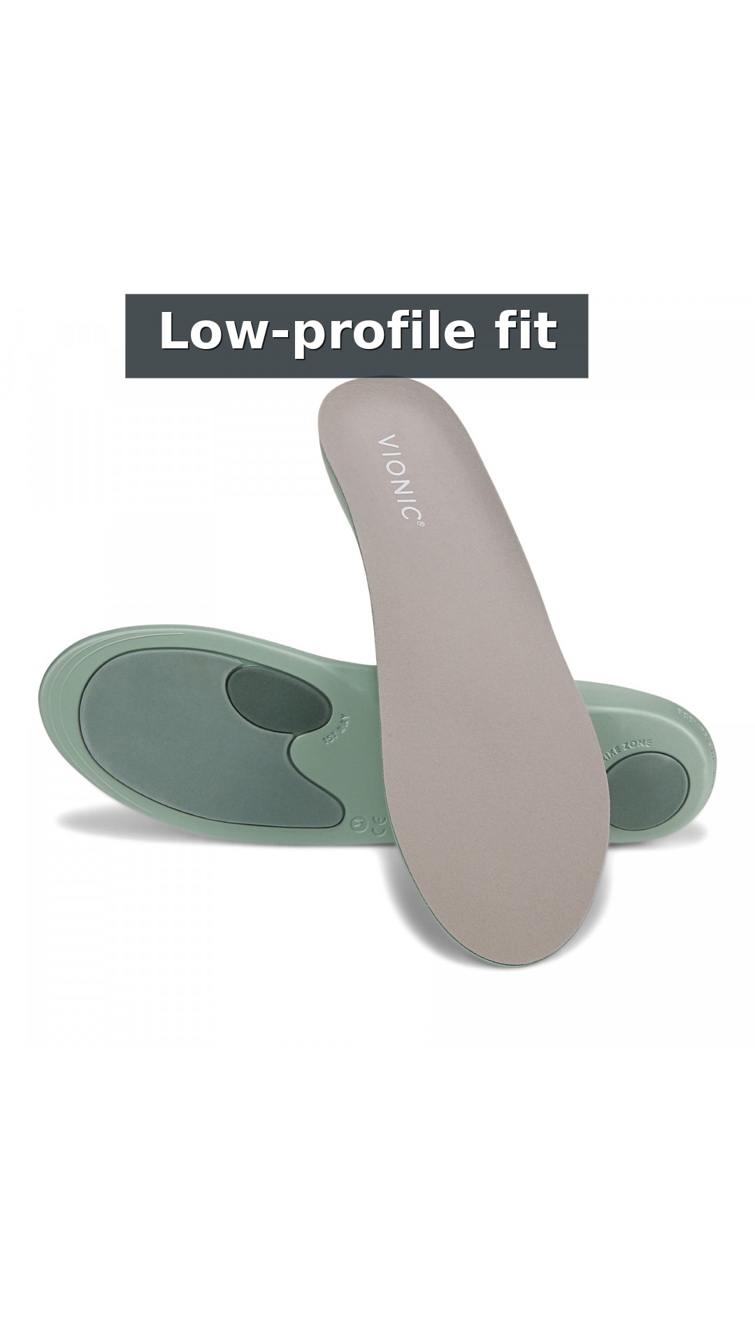 Vionic Relief Full-Length Orthotic Insoles - Unisex Comfort for Everyday style detail 6: Low-profile fit