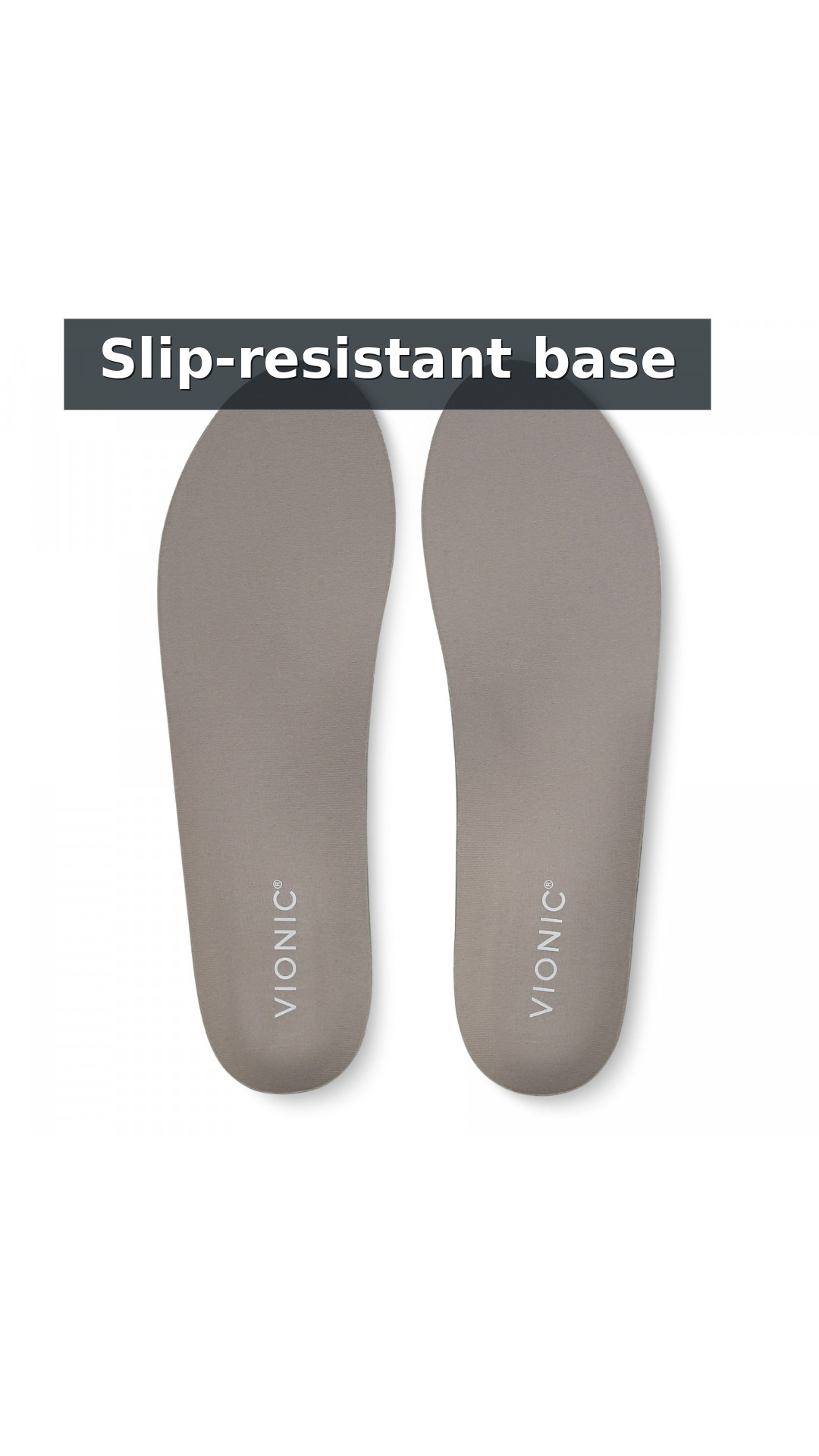 Vionic Relief Full-Length Orthotic Insoles - Unisex Comfort for Everyday style detail 8: Slip-resistant base