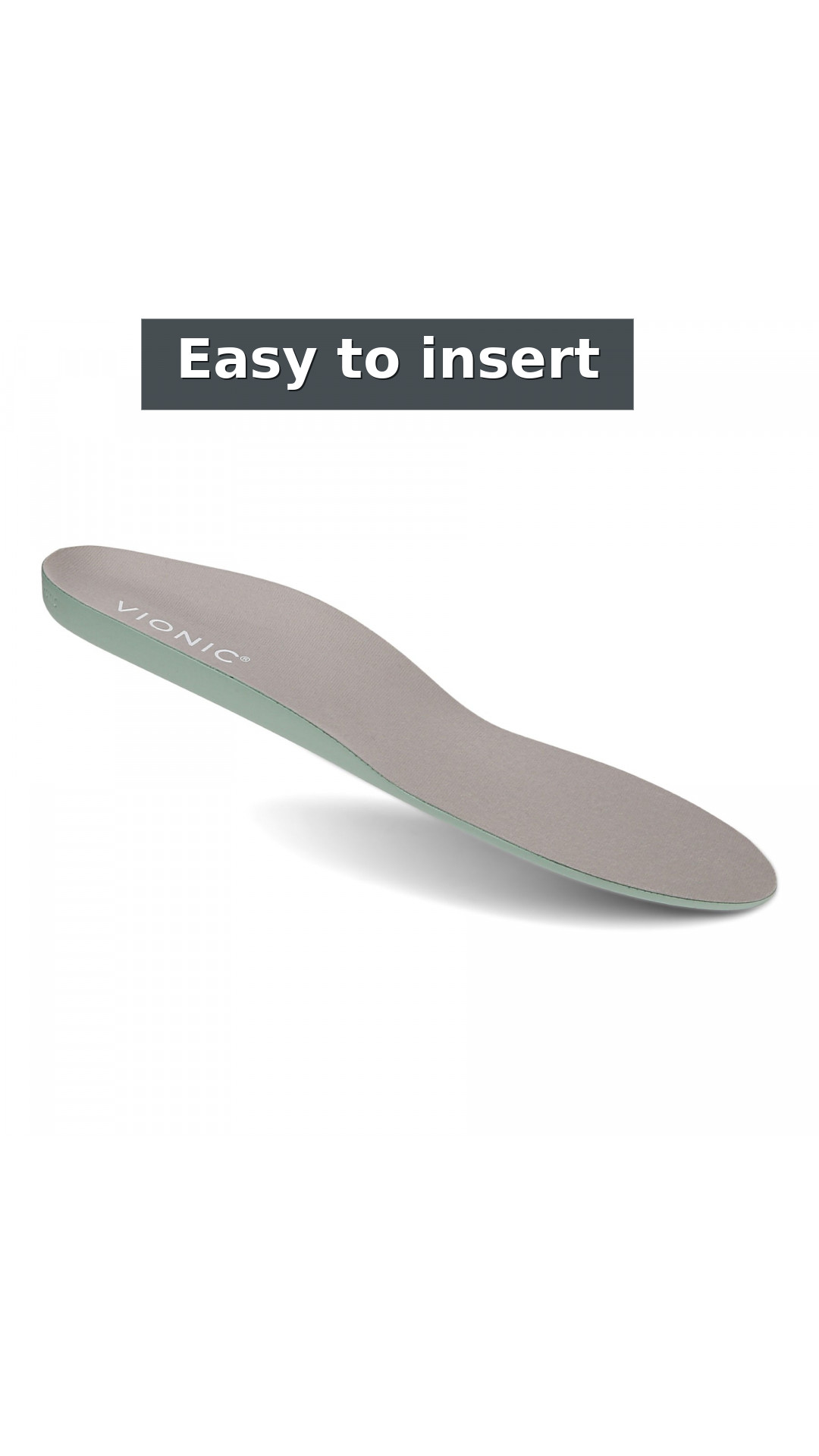 Vionic Relief Full-Length Orthotic Insoles - Unisex Comfort for Everyday style detail 10: Easy to insert