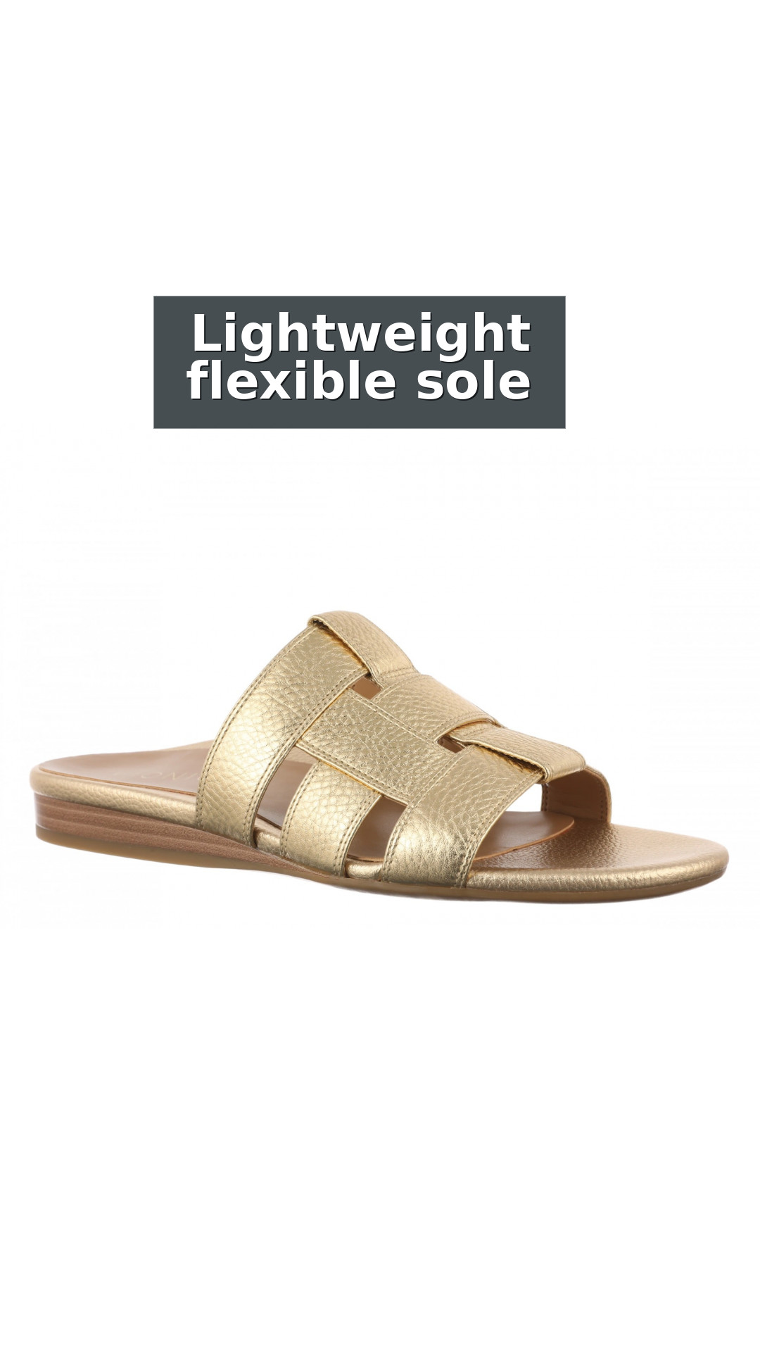 Vionic Glendora Women's Arch Support Slide Sandal style detail 5: Lightweight flexible sole