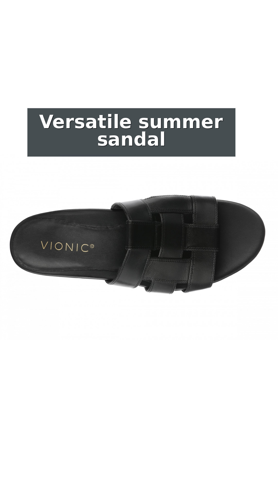Vionic Glendora Women's Arch Support Slide Sandal style detail 8: Versatile summer sandal