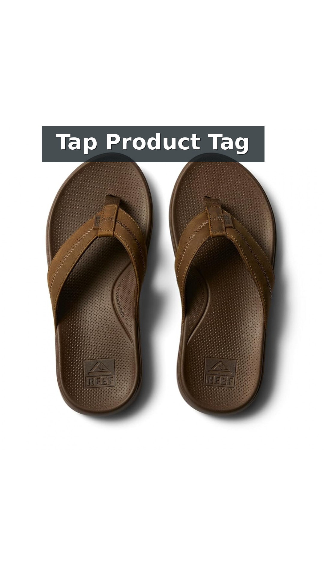 Reef Cushion Phantom 2.0 LE Men's Flip-Flop Sandals style detail 12: Tap Product Tag