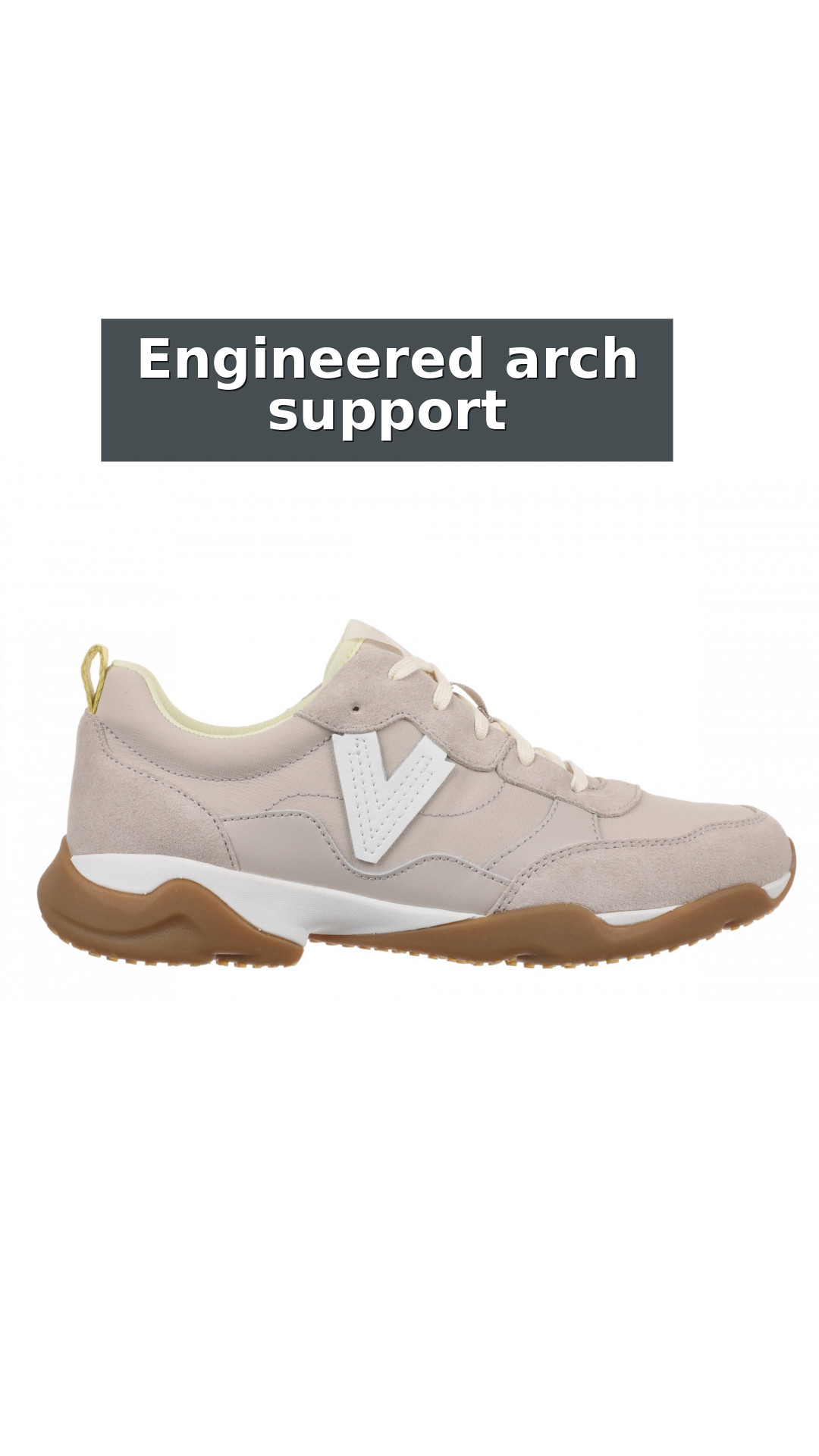 Vionic Walk Slim Glide Women's Comfortable Orthotic Arch Support Walking Sneakers style detail 2: Engineered arch support