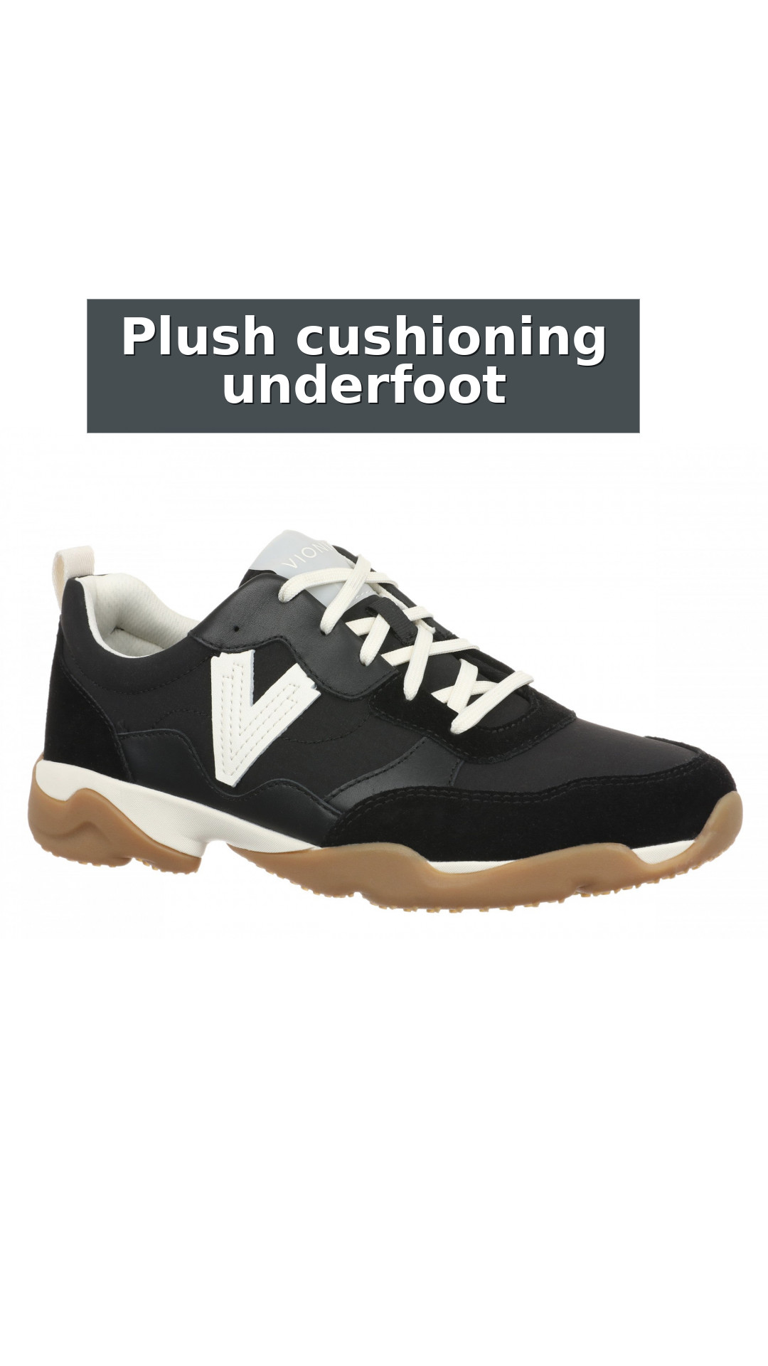 Vionic Walk Slim Glide Women's Comfortable Orthotic Arch Support Walking Sneakers style detail 3: Plush cushioning underfoot