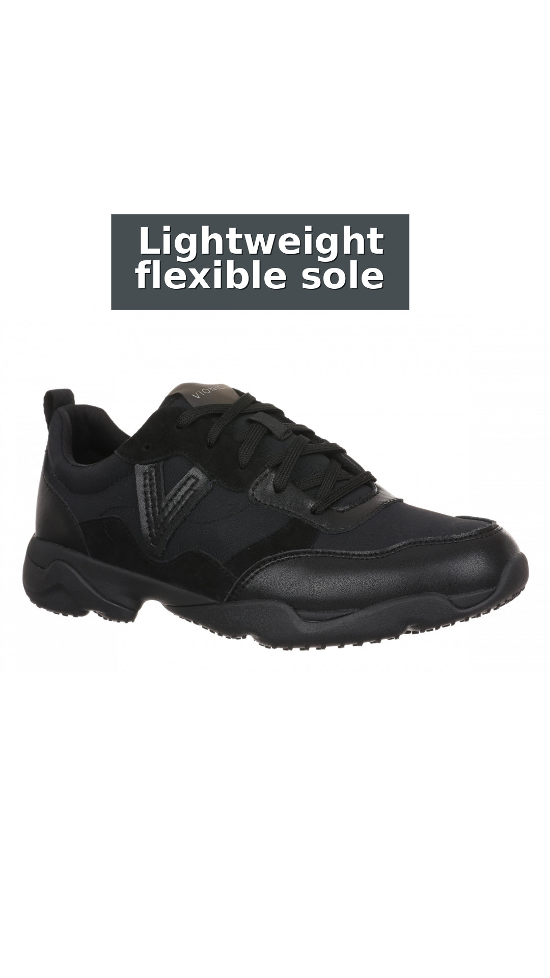 Vionic Walk Slim Glide Women's Comfortable Orthotic Arch Support Walking Sneakers style detail 4: Lightweight flexible sole