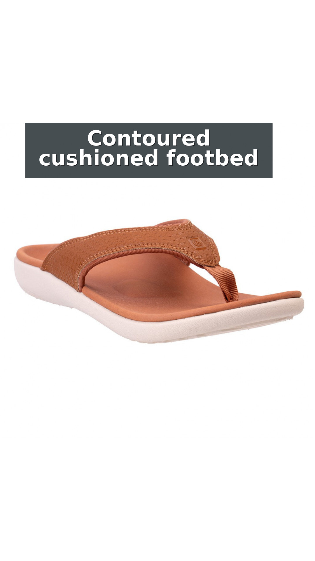 Spenco Yumi Woven with Orthotic Support Women's Sandals style detail 3: Contoured cushioned footbed