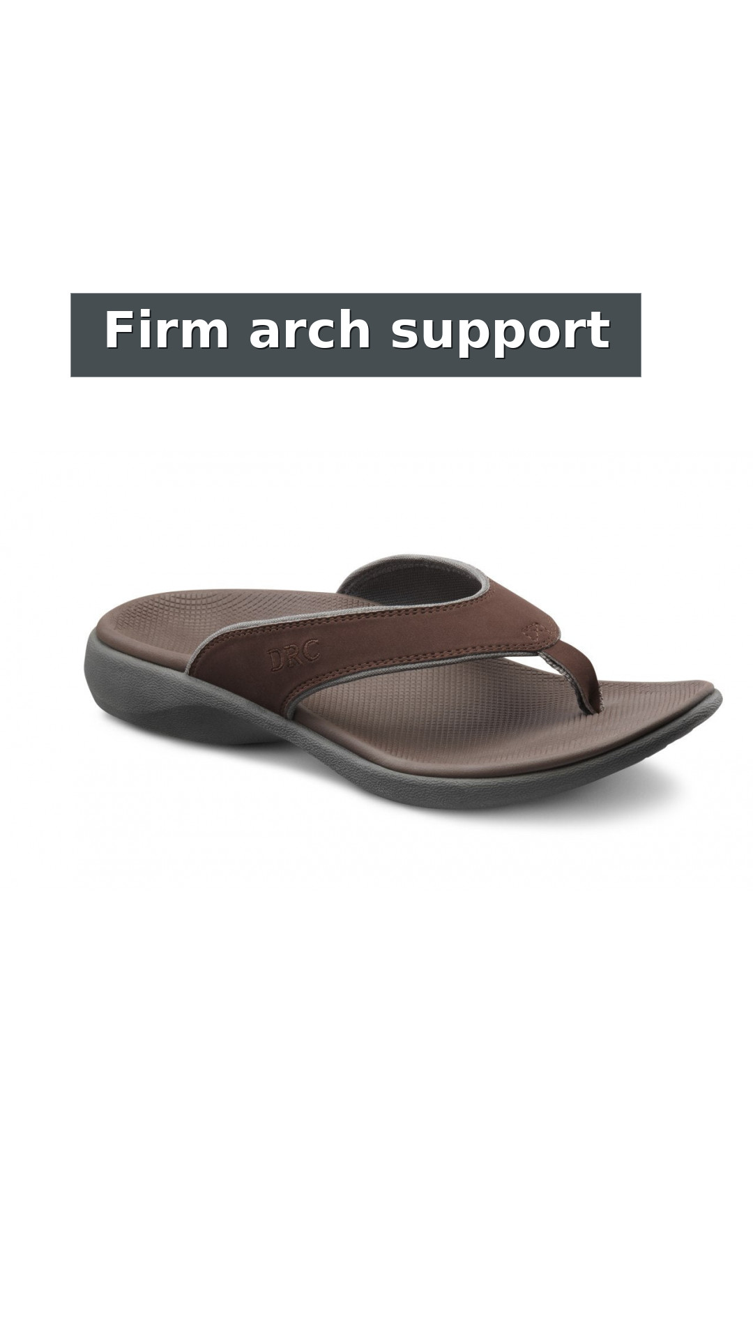 Dr. Comfort Collin Men's Supportive Orthotic Sandals style detail 3: Firm arch support