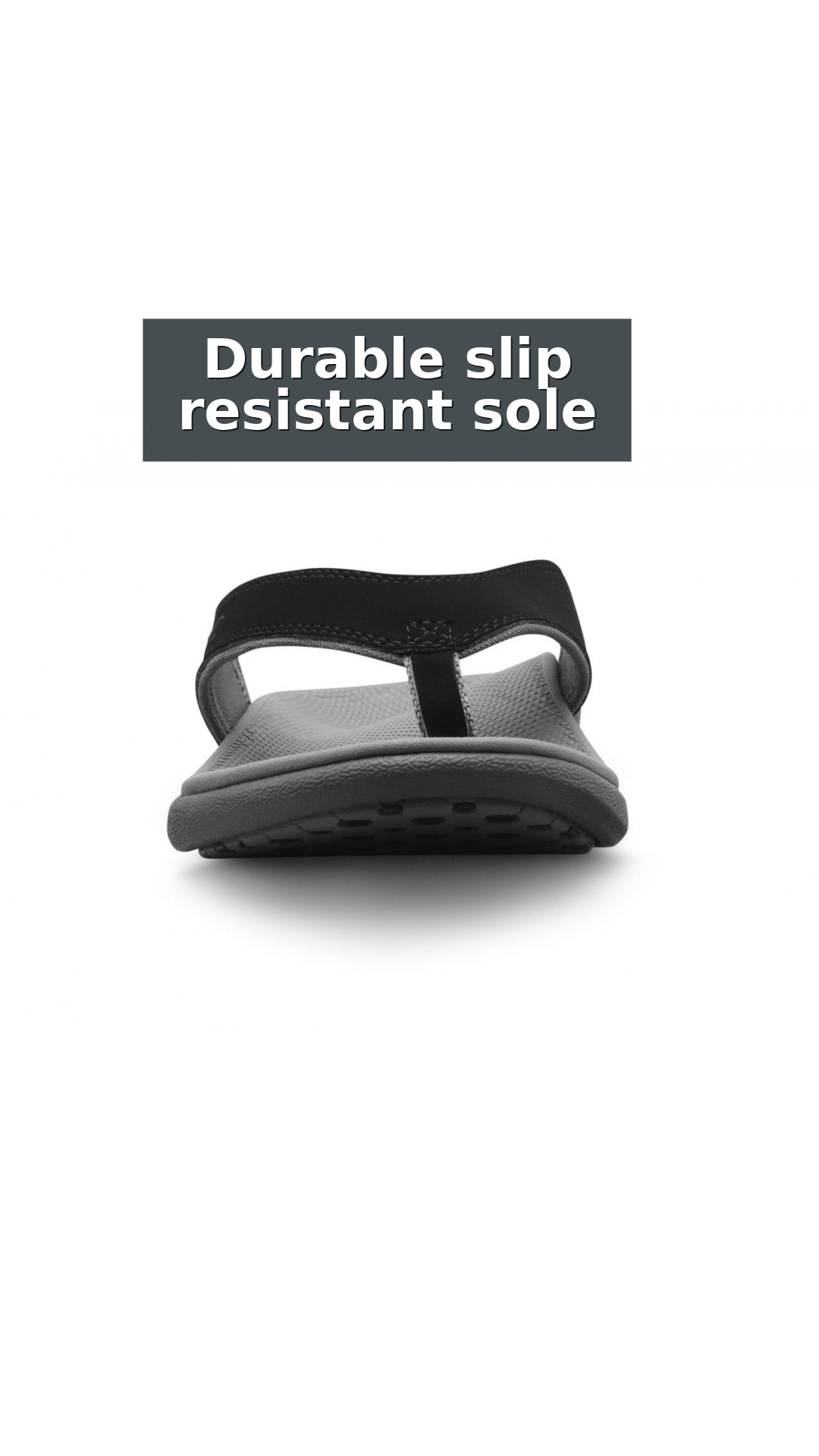 Dr. Comfort Collin Men's Supportive Orthotic Sandals style detail 7: Durable slip resistant sole