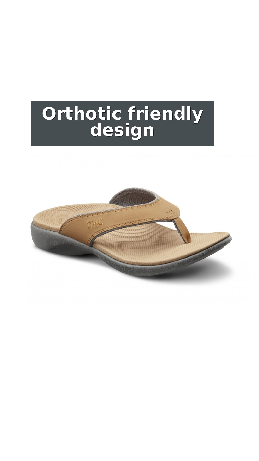 Dr. Comfort Collin Men's Supportive Orthotic Sandals style detail 10: Orthotic friendly design