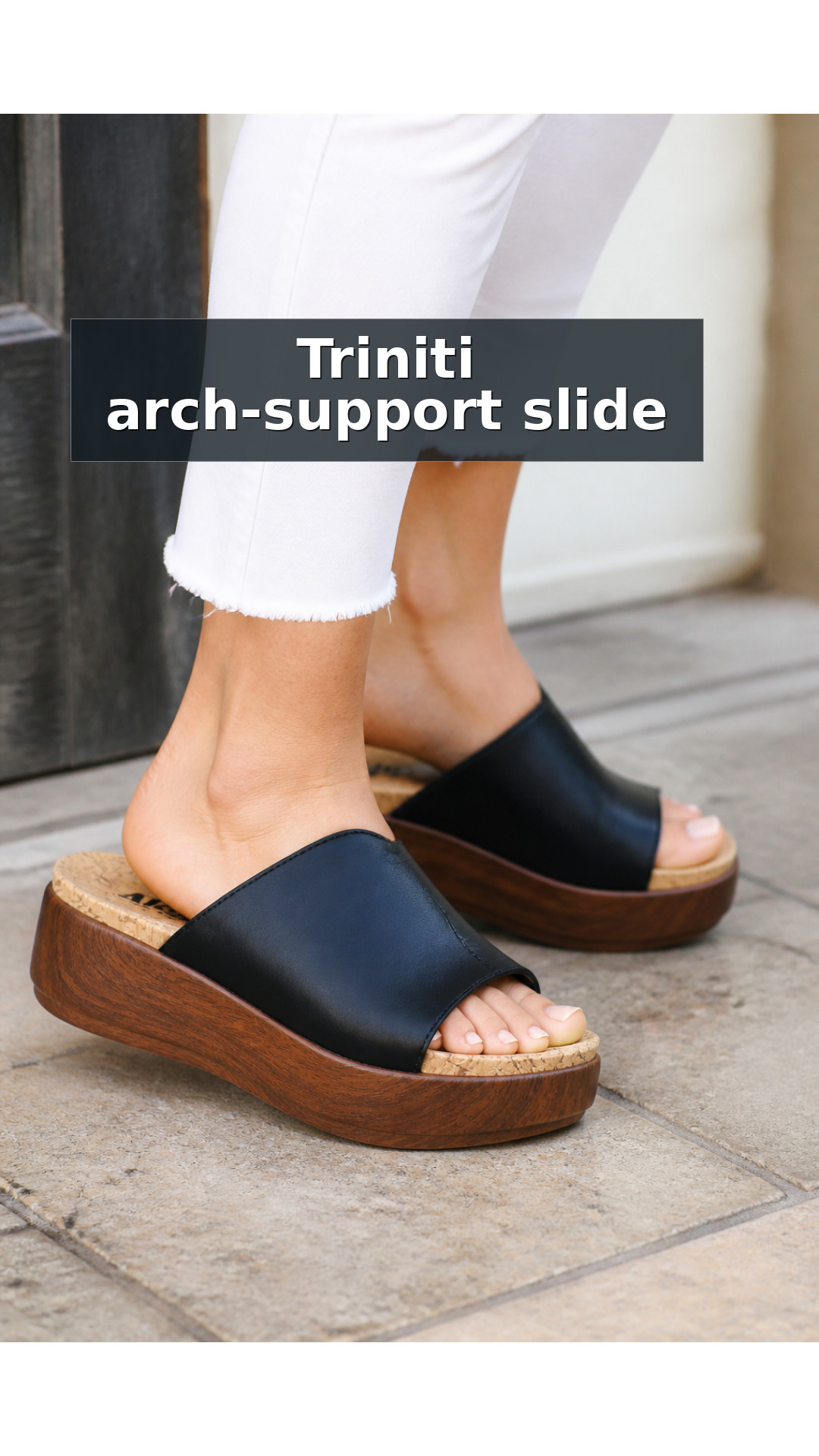Explore Alegria Triniti Comfort Arch Support Women's Slide Sandal style guide