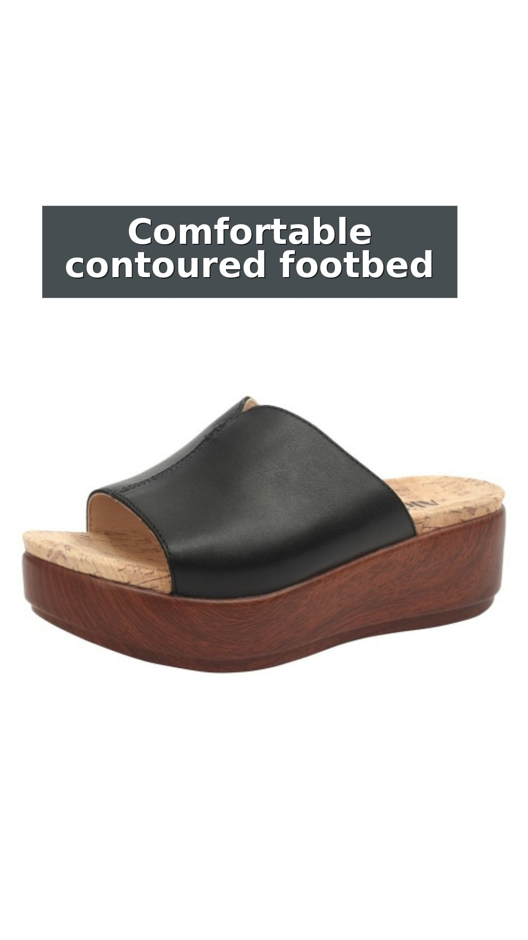 Alegria Triniti Comfort Arch Support Women's Slide Sandal style detail 2: Comfortable contoured footbed