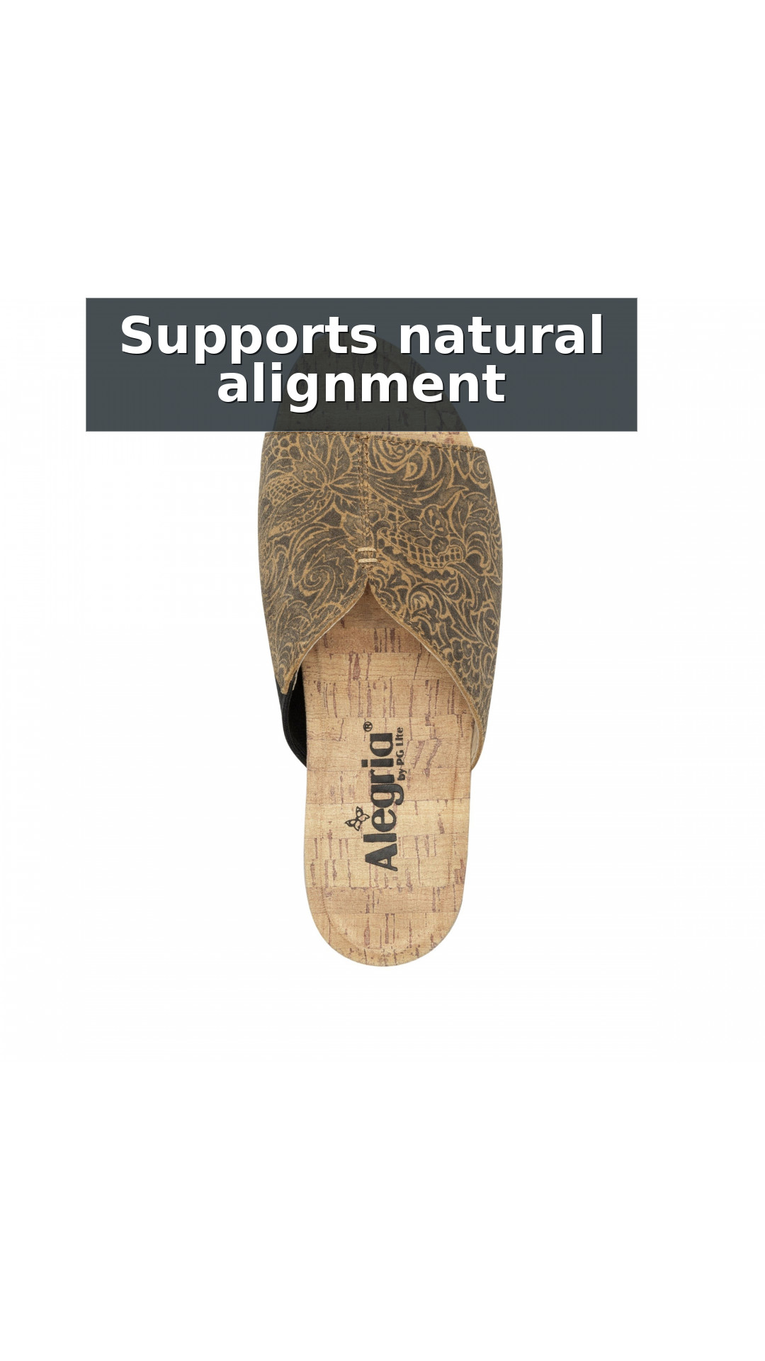 Alegria Triniti Comfort Arch Support Women's Slide Sandal style detail 11: Supports natural alignment