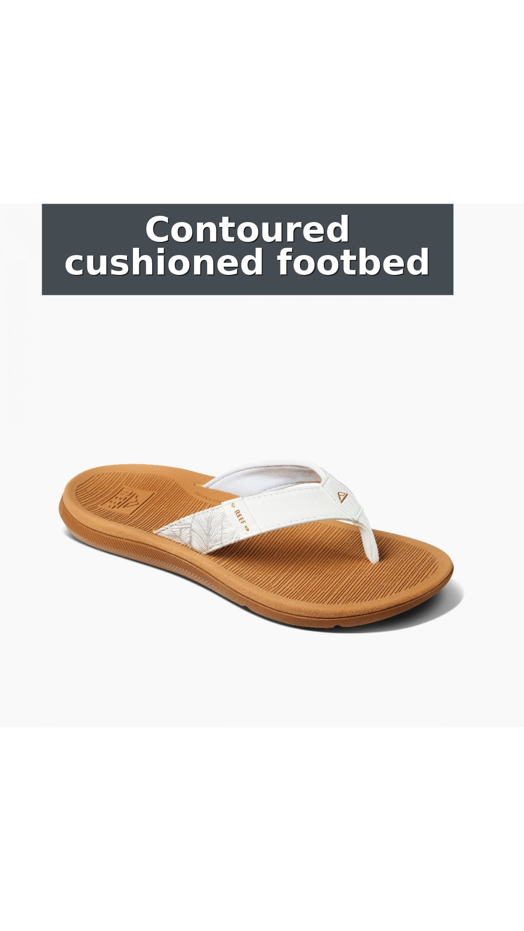 Reef Santa Ana Women's Sandals style detail 3: Contoured cushioned footbed
