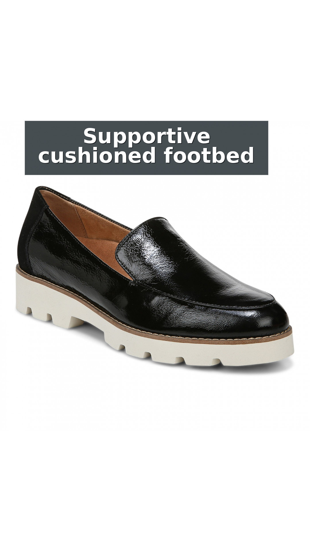 Vionic Kensley Women's Slip On Loafer style detail 3: Supportive cushioned footbed
