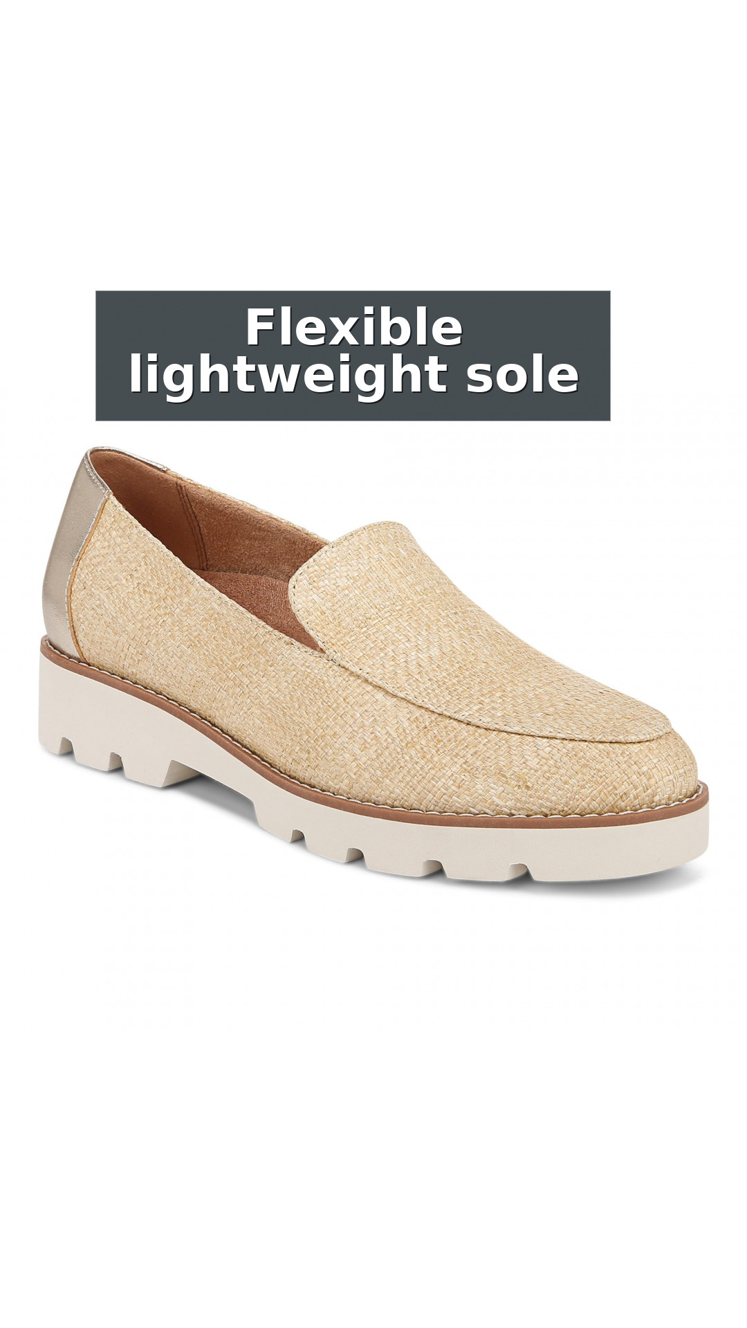 Vionic Kensley Women's Slip On Loafer style detail 7: Flexible lightweight sole