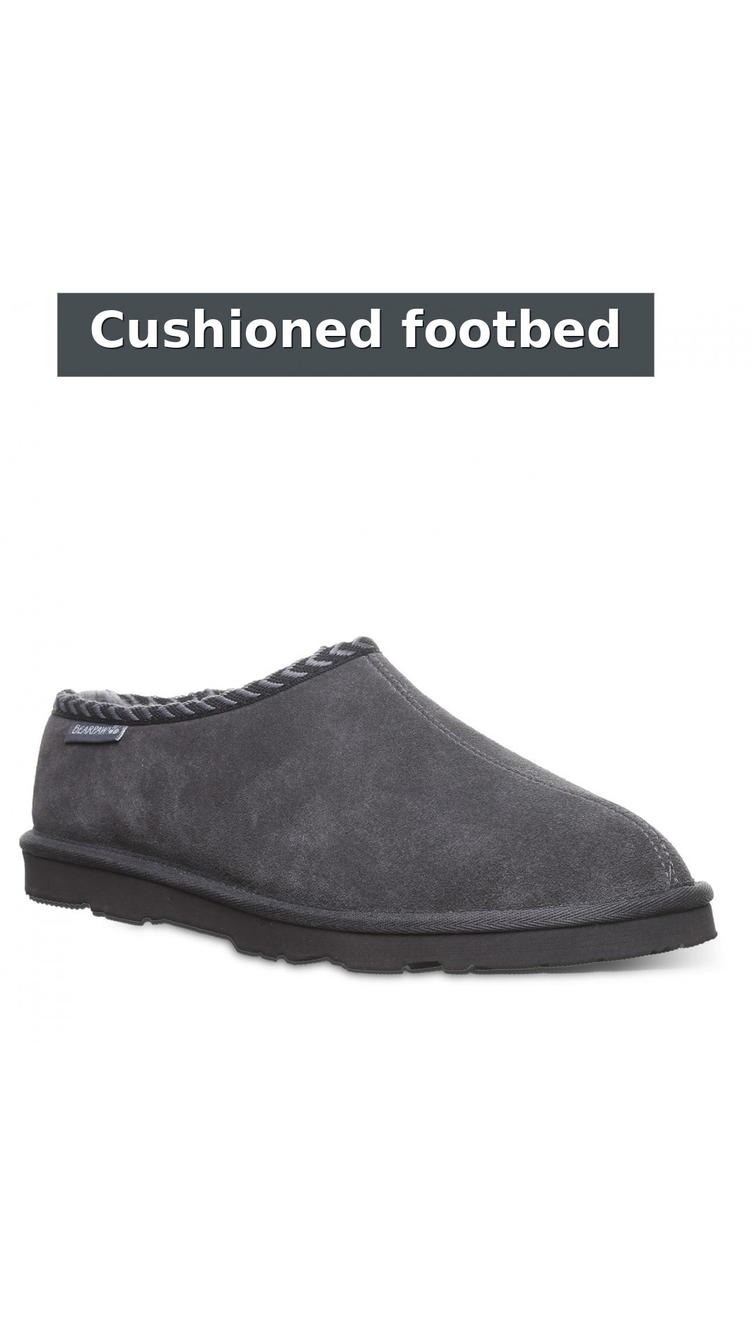 Beau Men's Slippers By Bearpaw - 3048m style detail 3: Cushioned footbed