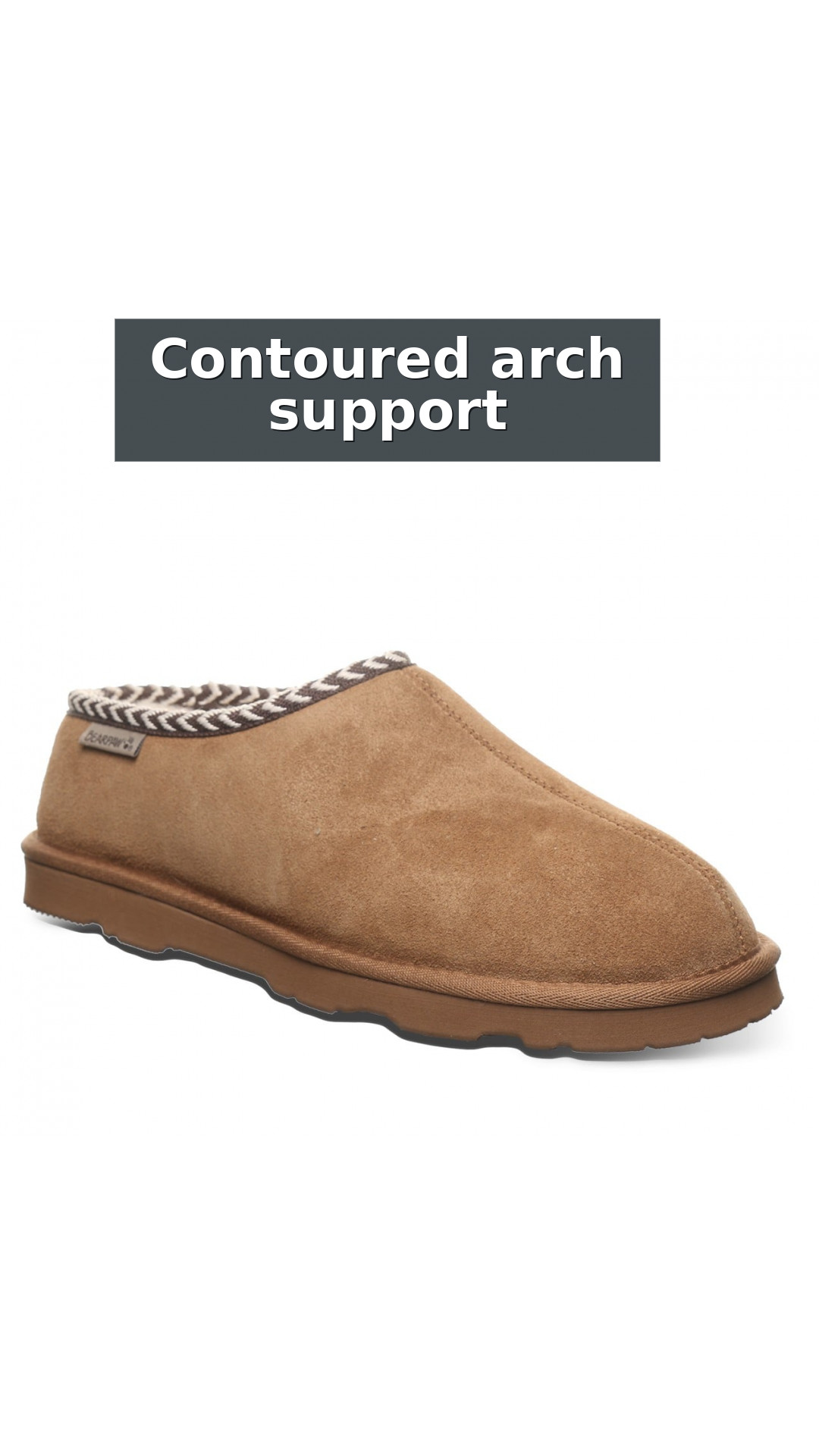 Beau Men's Slippers By Bearpaw - 3048m style detail 4: Contoured arch support