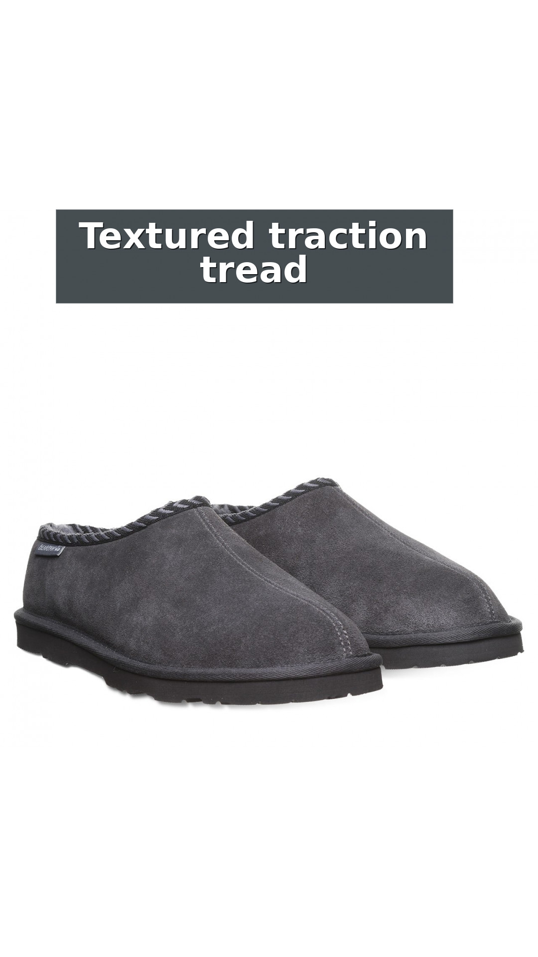 Beau Men's Slippers By Bearpaw - 3048m style detail 7: Textured traction tread