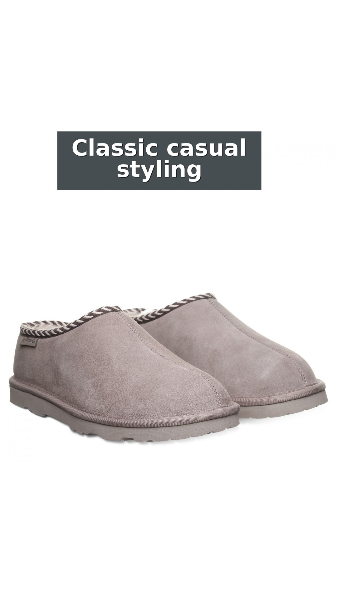 Beau Men's Slippers By Bearpaw - 3048m style detail 9: Classic casual styling