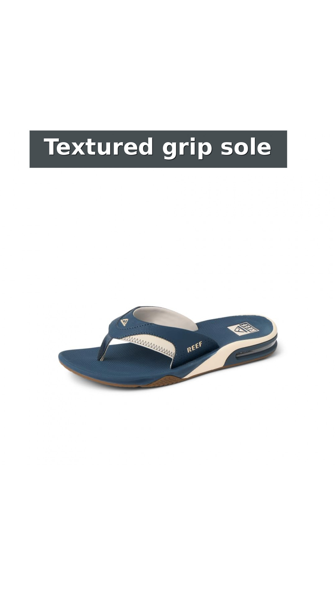 Reef Fanning Men's Comfort Beach Sandals style detail 7: Textured grip sole